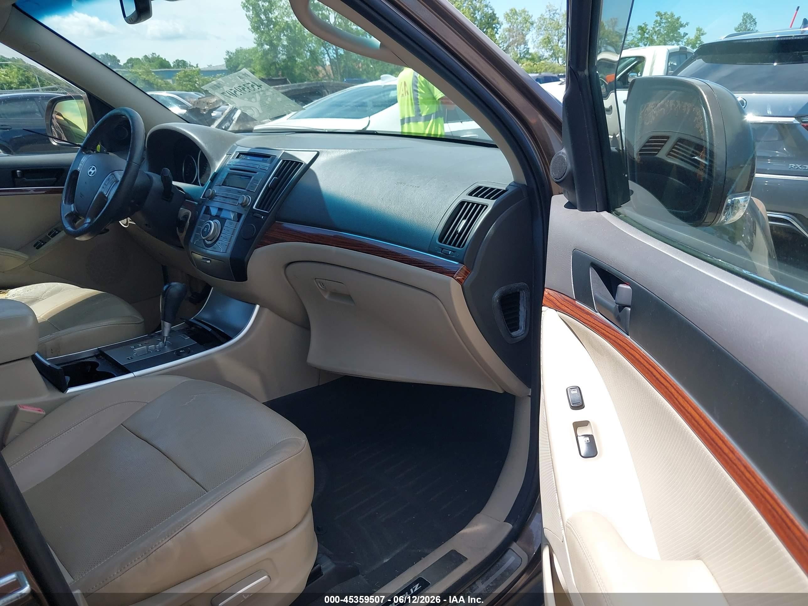 2011 Hyundai Veracruz Limited Brown vin: KM8NUDCC4BU170618