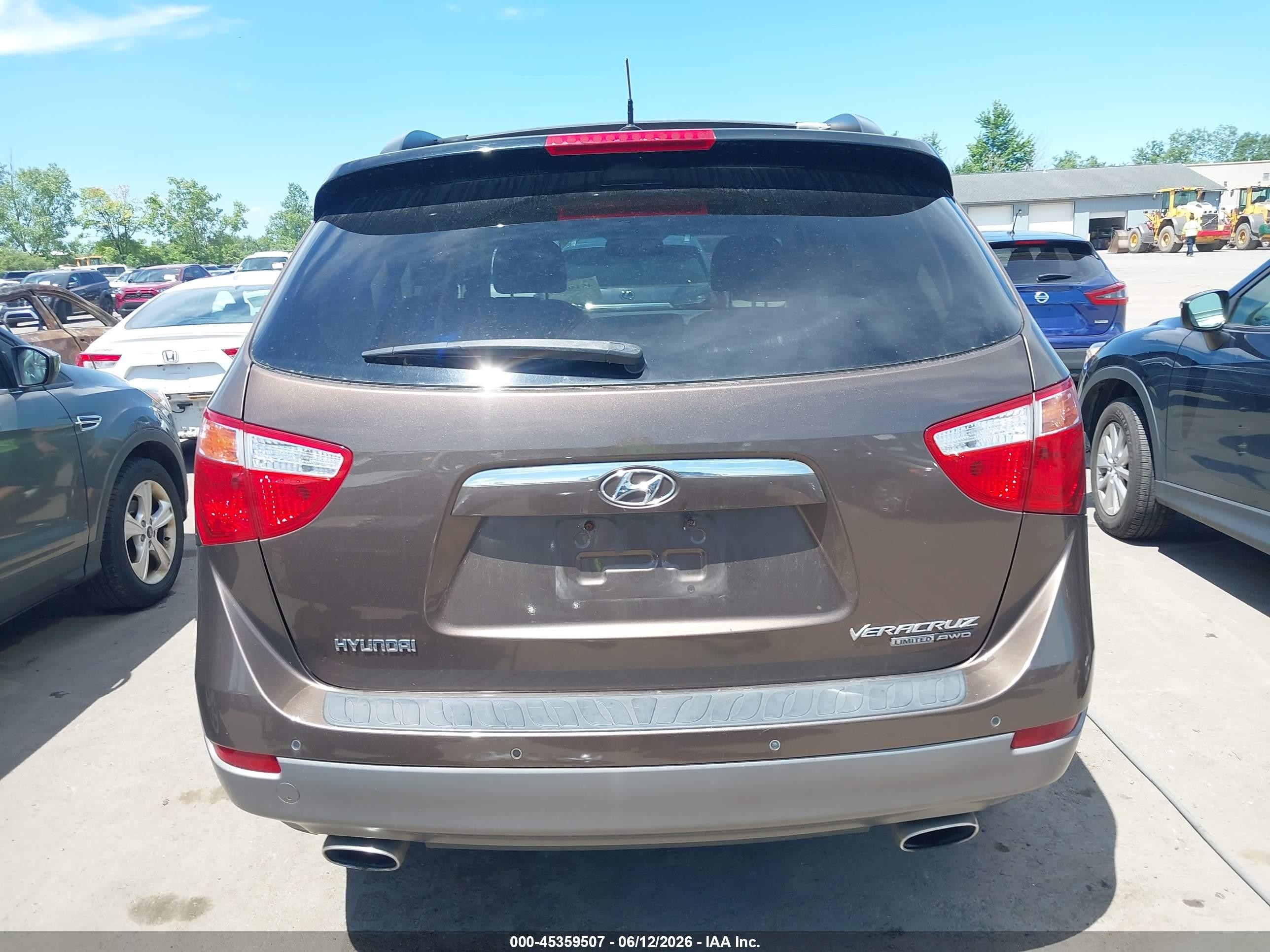 2011 Hyundai Veracruz Limited Brown vin: KM8NUDCC4BU170618