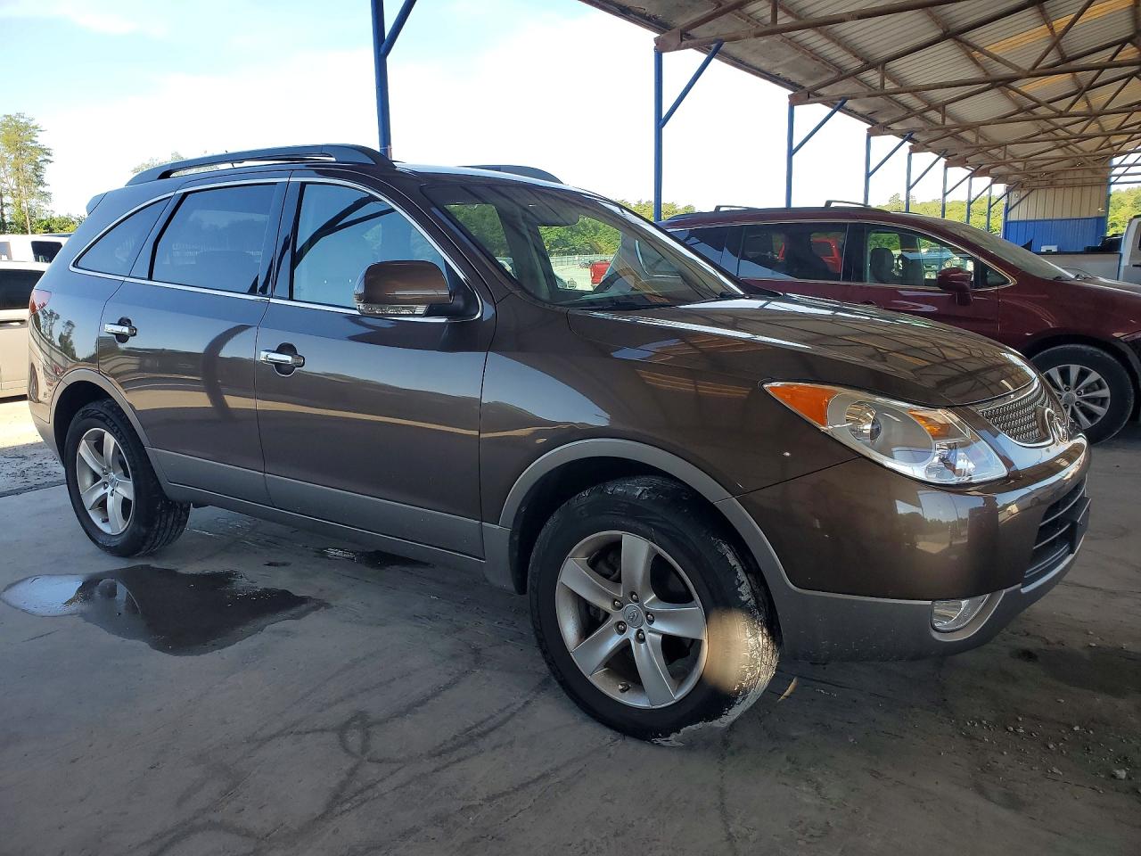 2011 Hyundai Veracruz Limited Brown vin: KM8NUDCC4BU176564