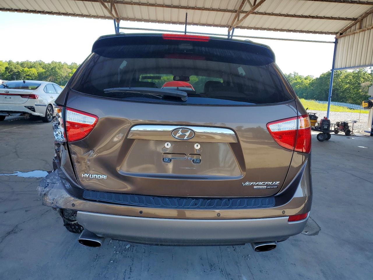 2011 Hyundai Veracruz Limited Brown vin: KM8NUDCC4BU176564