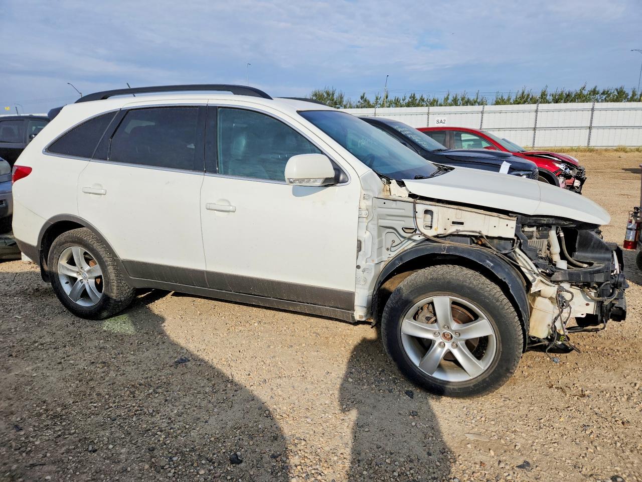 2012 Hyundai Veracruz Gls White vin: KM8NUDCC4CU199974