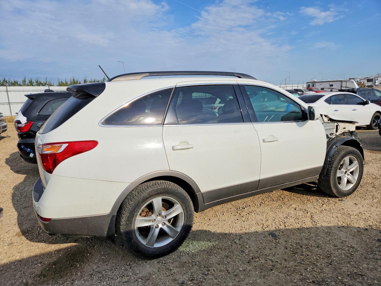 2012 Hyundai Veracruz Gls White vin: KM8NUDCC4CU199974