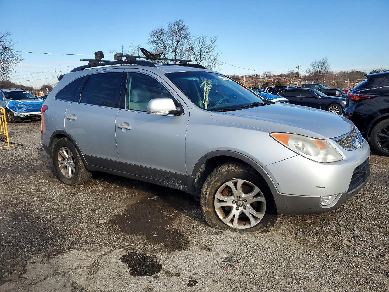 2010 Hyundai Veracruz Gls Silver vin: KM8NUDCC5AU135214