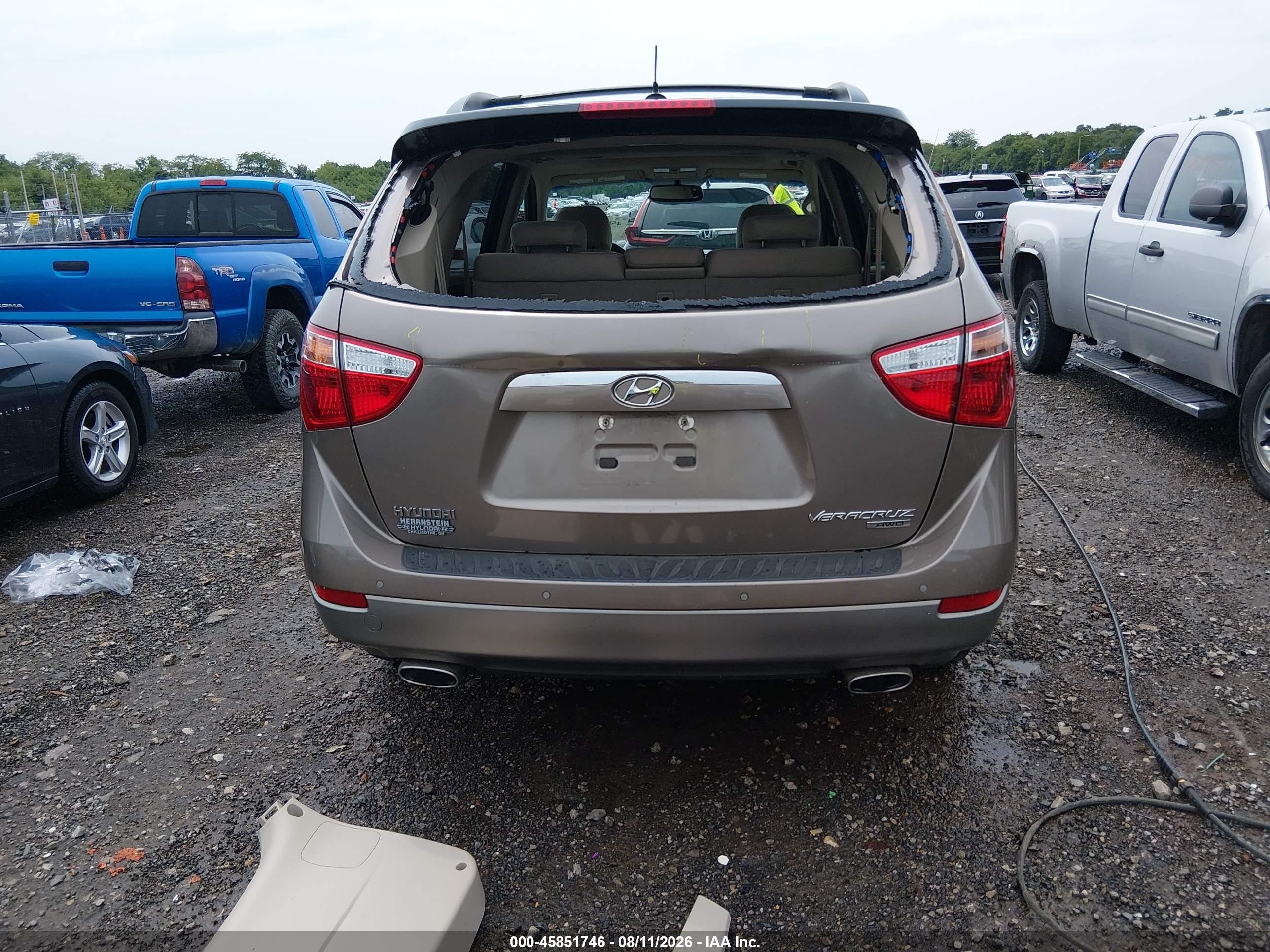 2011 Hyundai Veracruz Gls Gold vin: KM8NUDCC5BU143248