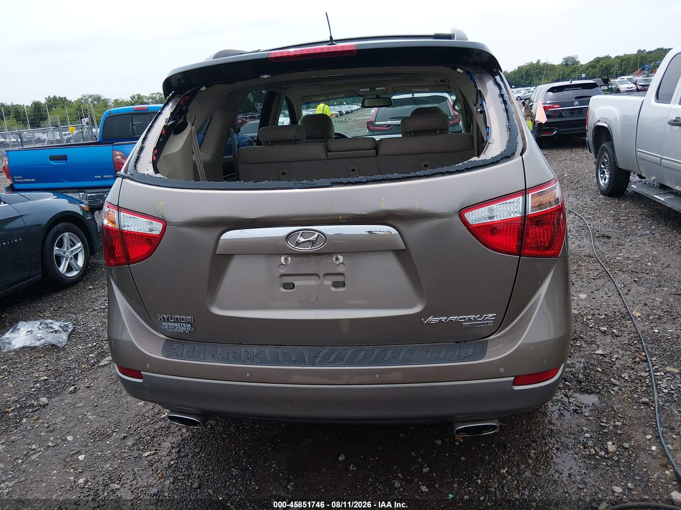 2011 Hyundai Veracruz Gls Gold vin: KM8NUDCC5BU143248