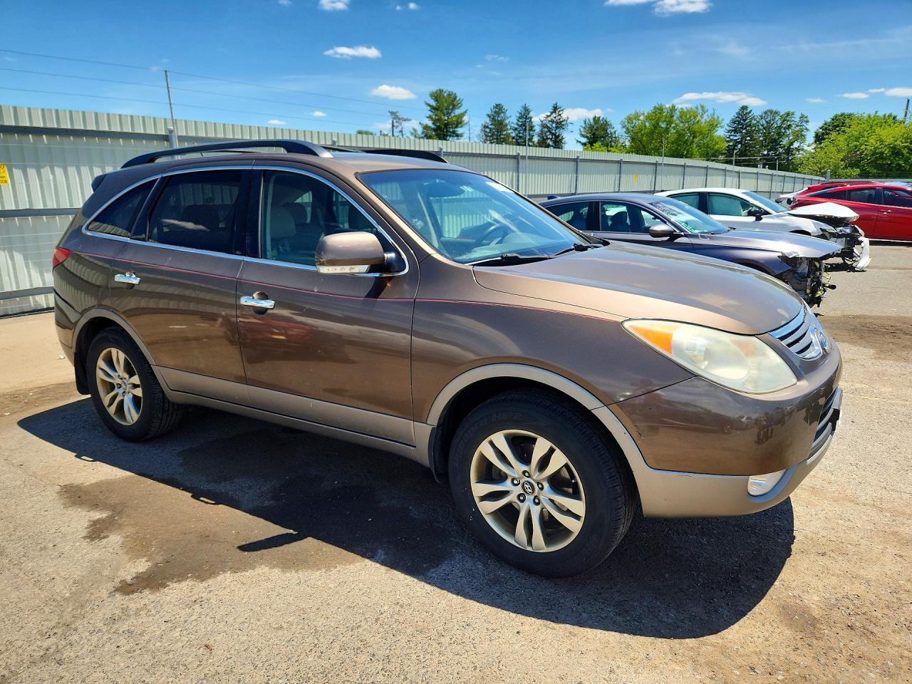 2012 Hyundai Veracruz Limited Brown vin: KM8NUDCC5CU184044