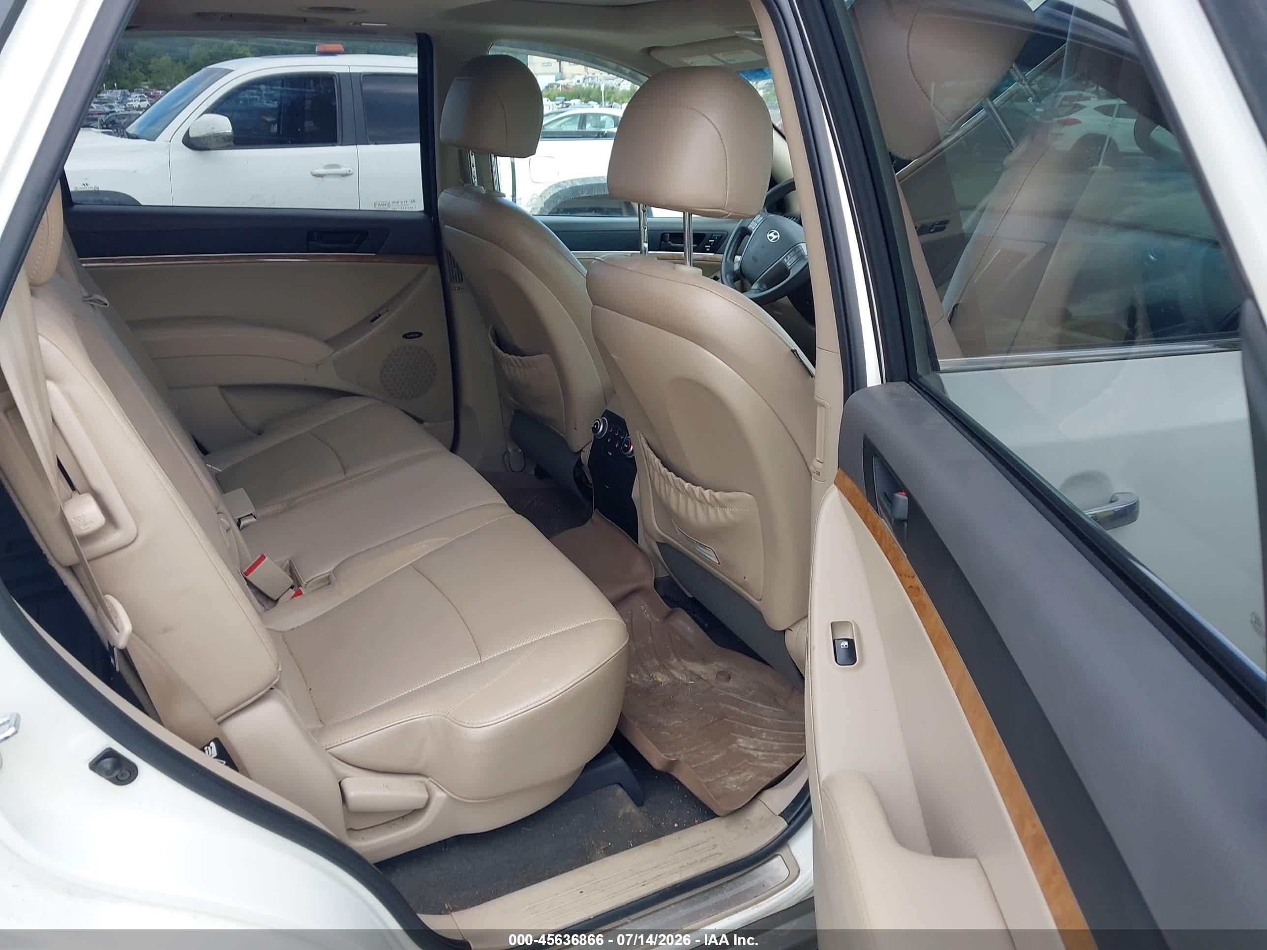 2012 Hyundai Veracruz Limited White vin: KM8NUDCC5CU201117