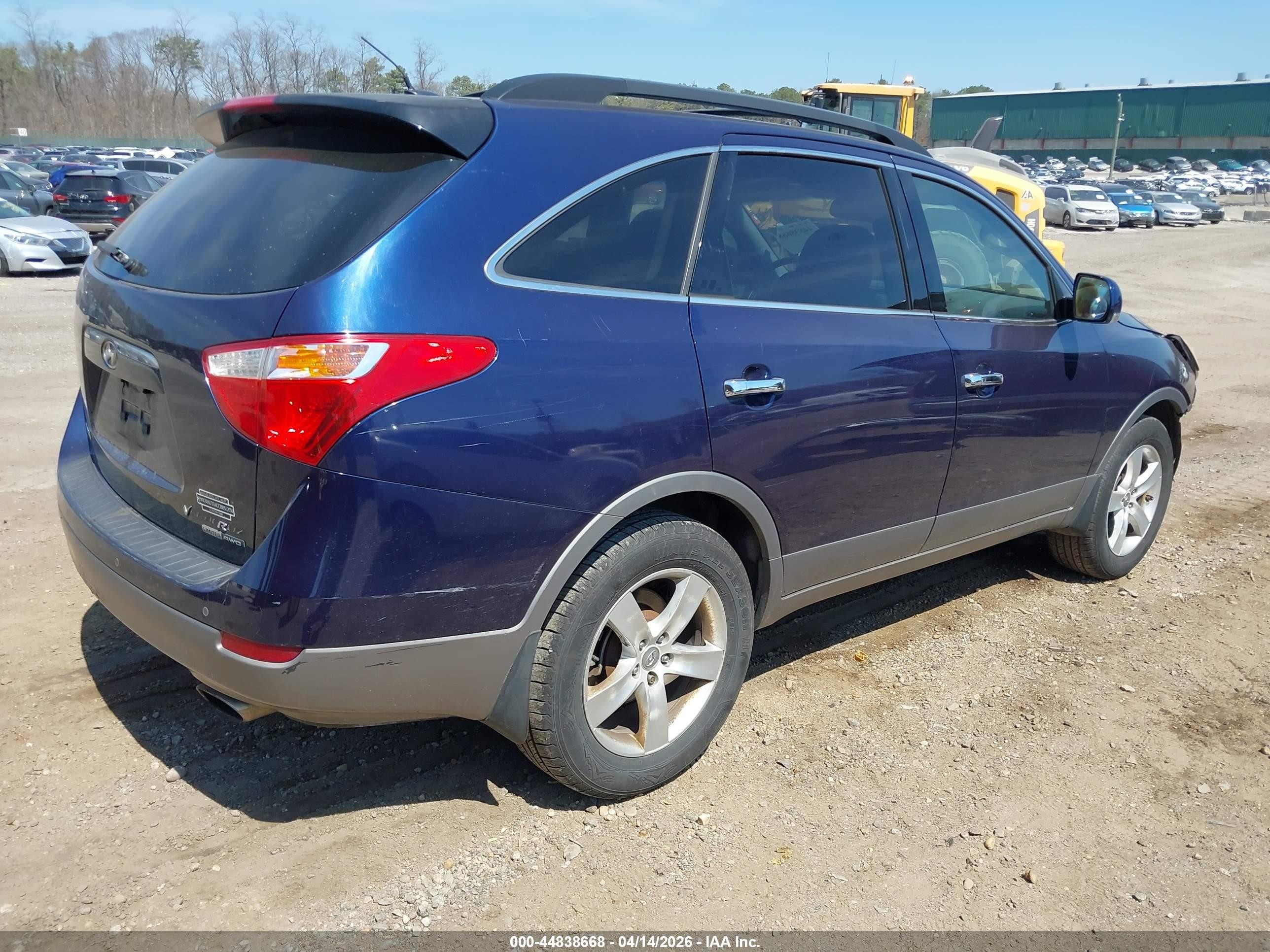2010 Hyundai Veracruz Limited Blue vin: KM8NUDCC6AU105249