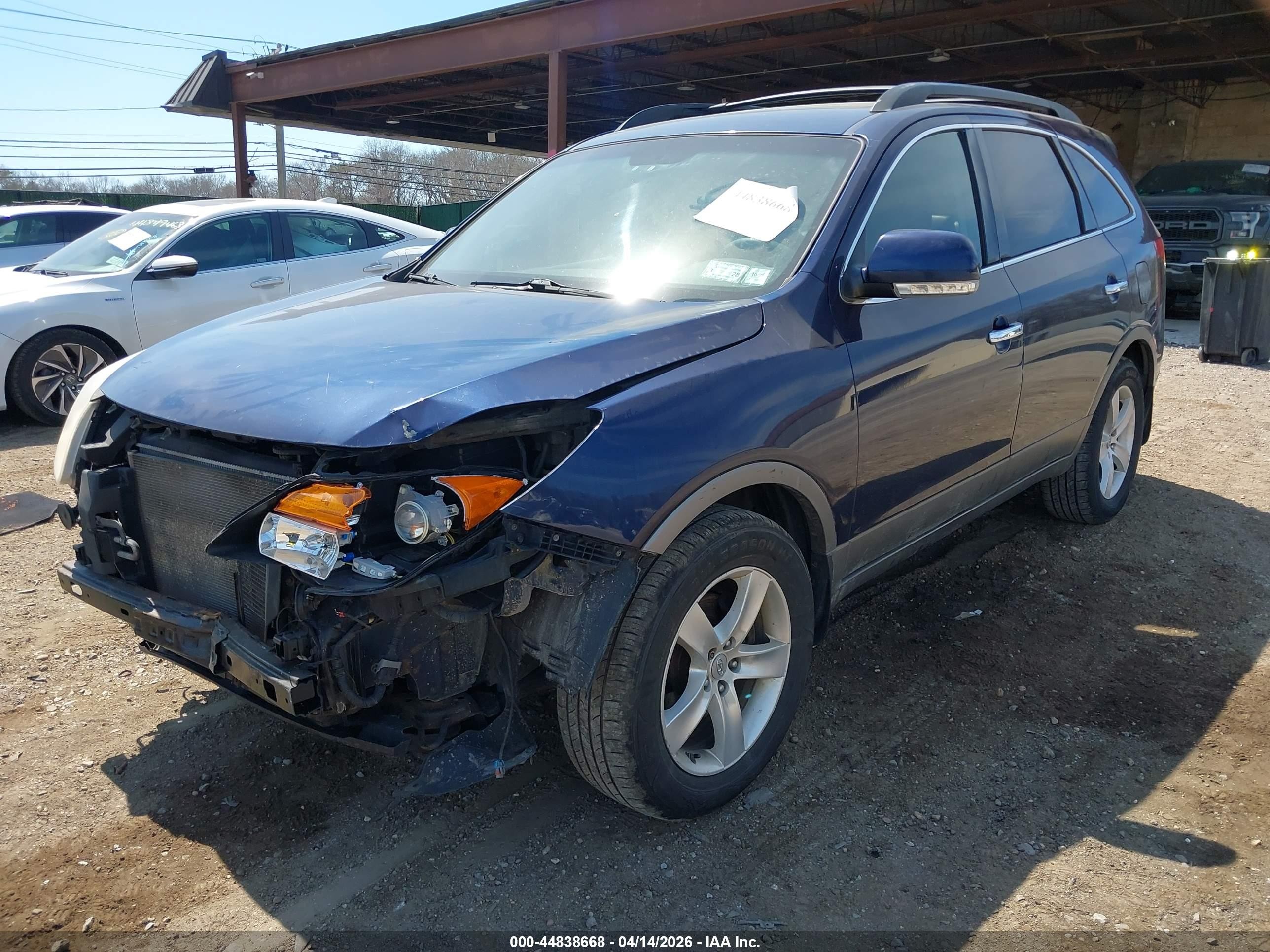 2010 Hyundai Veracruz Limited Blue vin: KM8NUDCC6AU105249