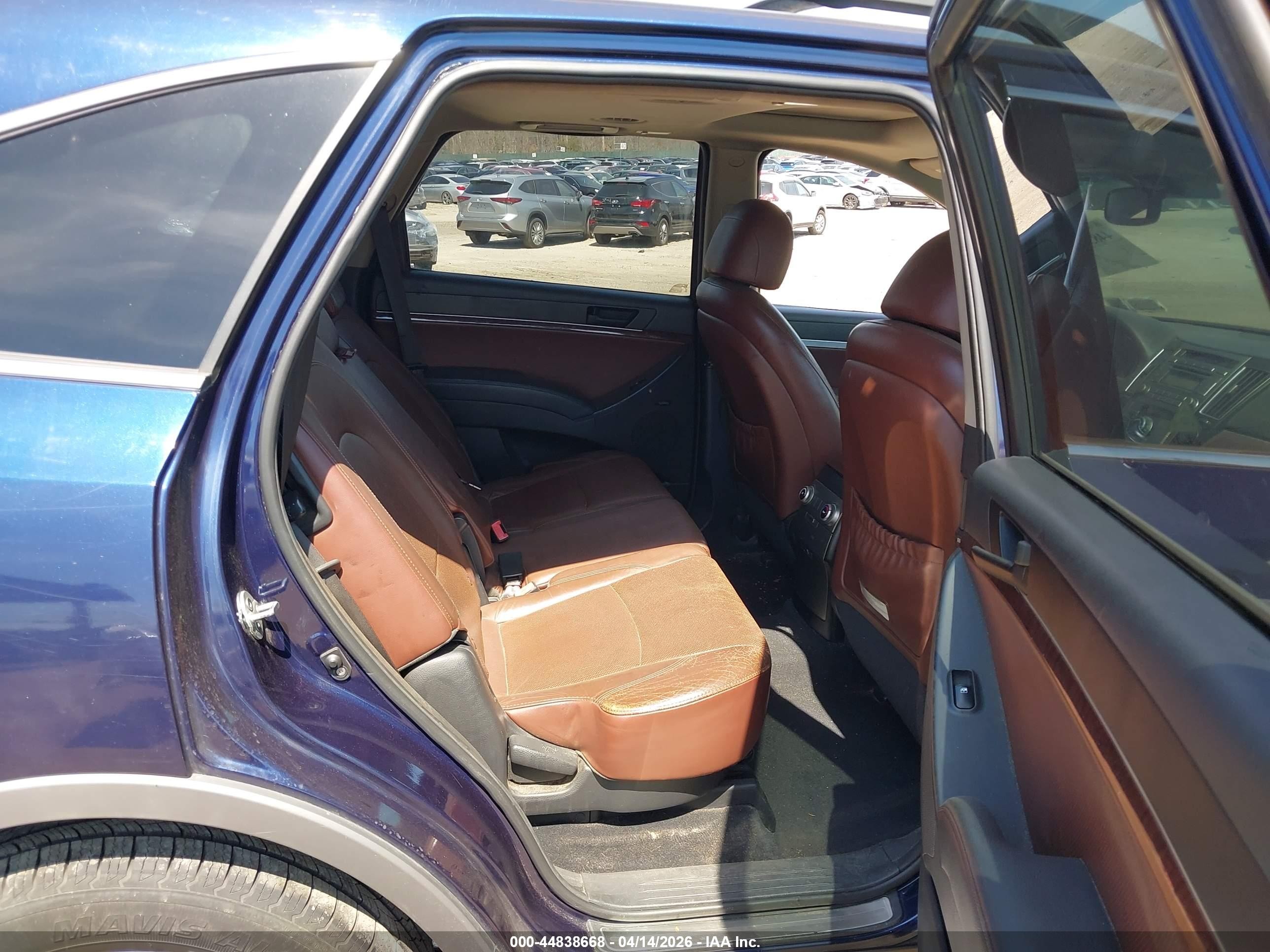 2010 Hyundai Veracruz Limited Blue vin: KM8NUDCC6AU105249