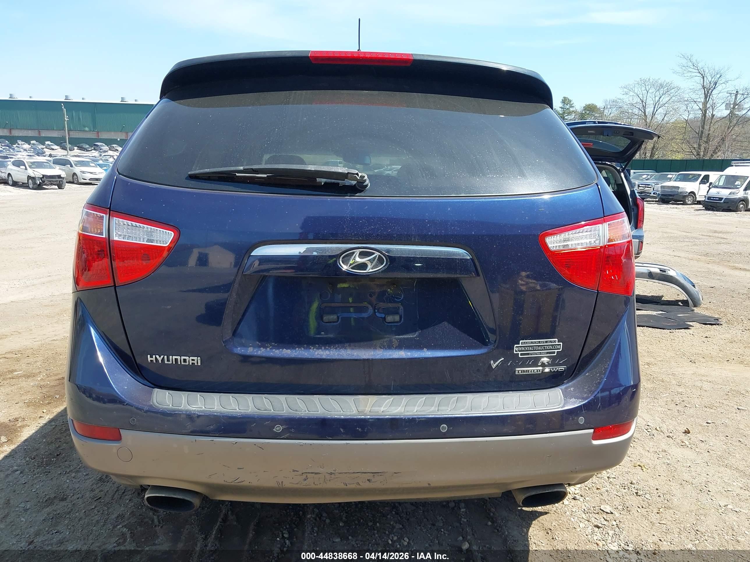 2010 Hyundai Veracruz Limited Blue vin: KM8NUDCC6AU105249