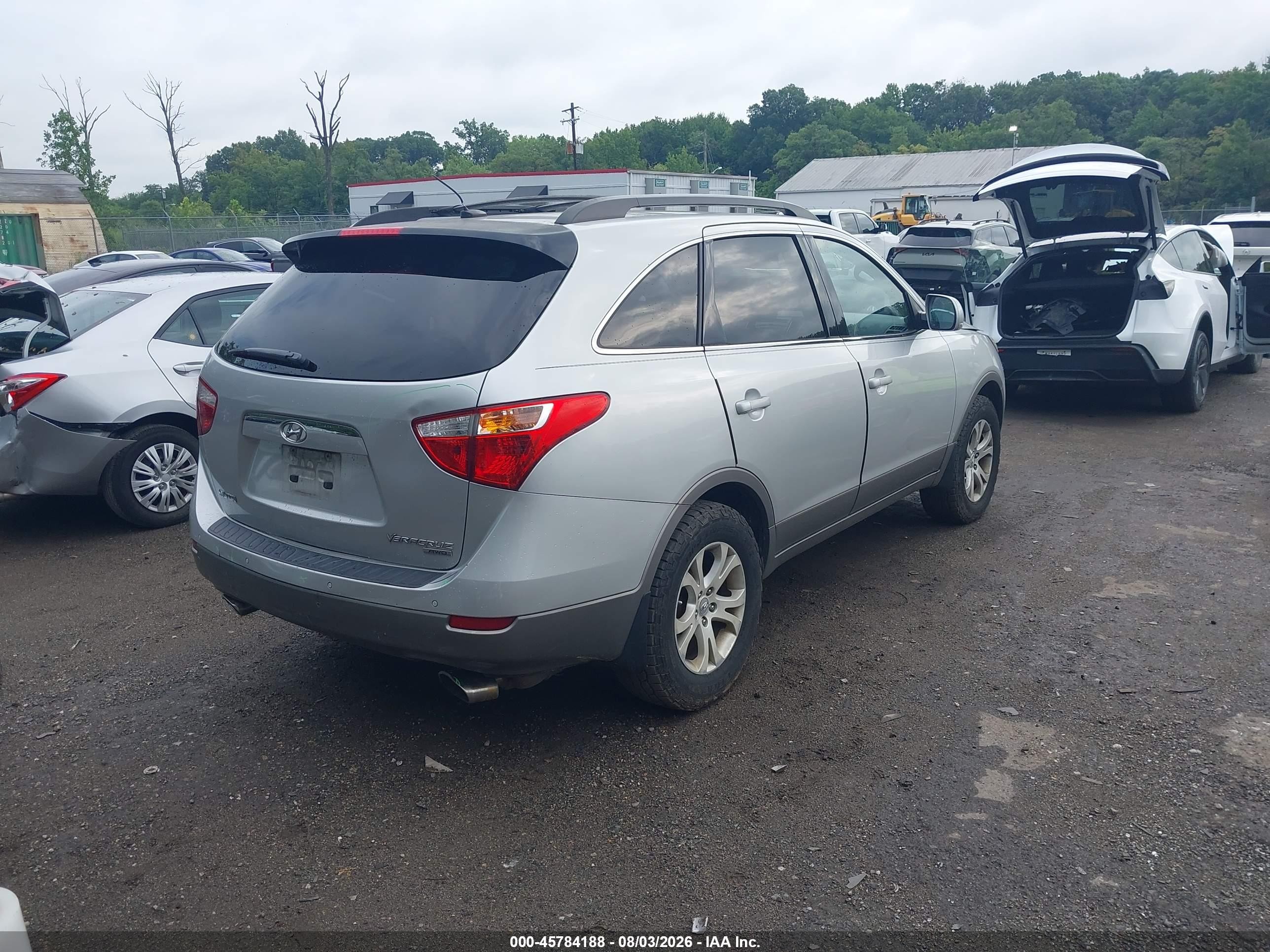 2010 Hyundai Veracruz Gls Silver vin: KM8NUDCC6AU119068