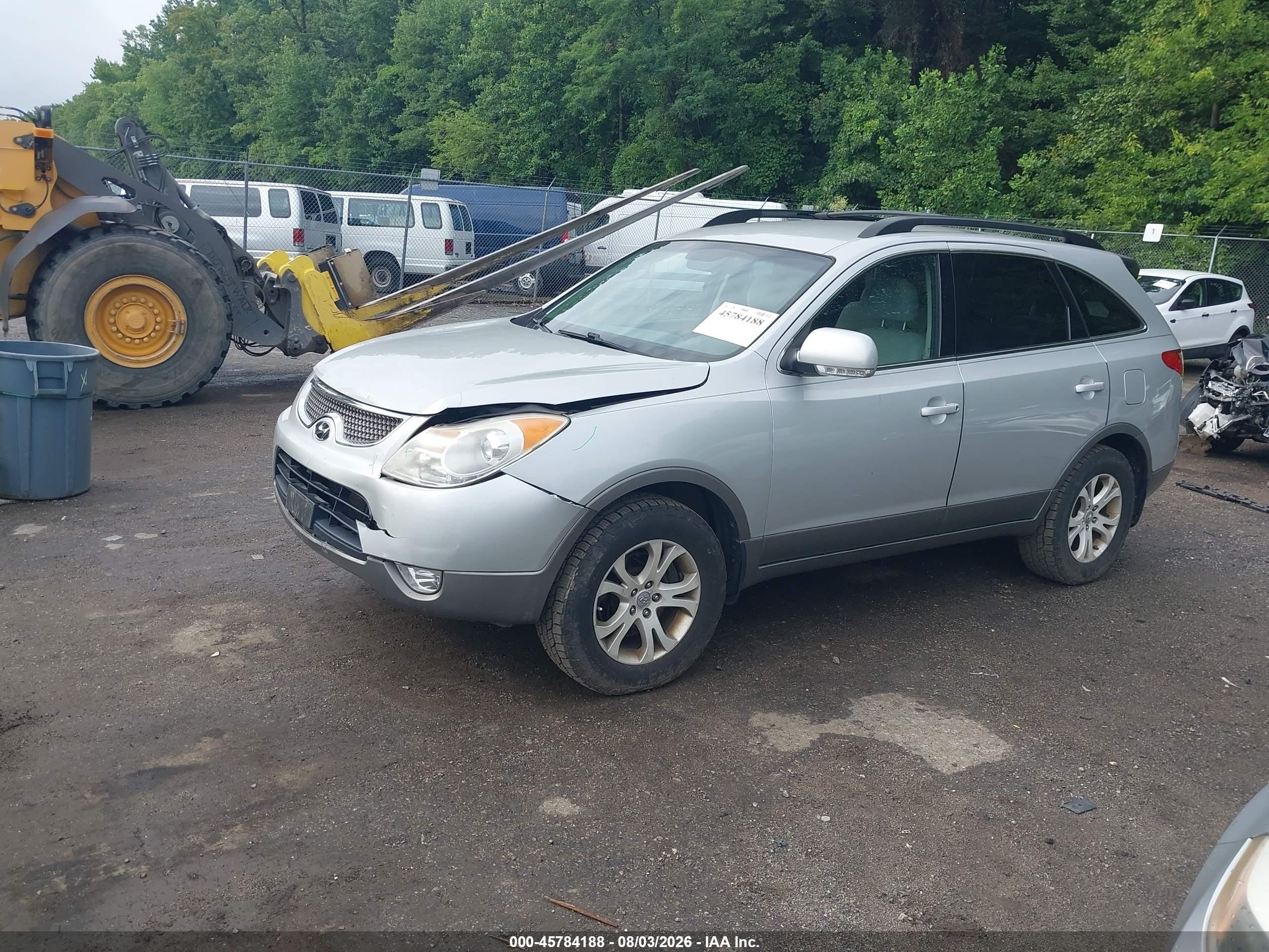 2010 Hyundai Veracruz Gls Silver vin: KM8NUDCC6AU119068