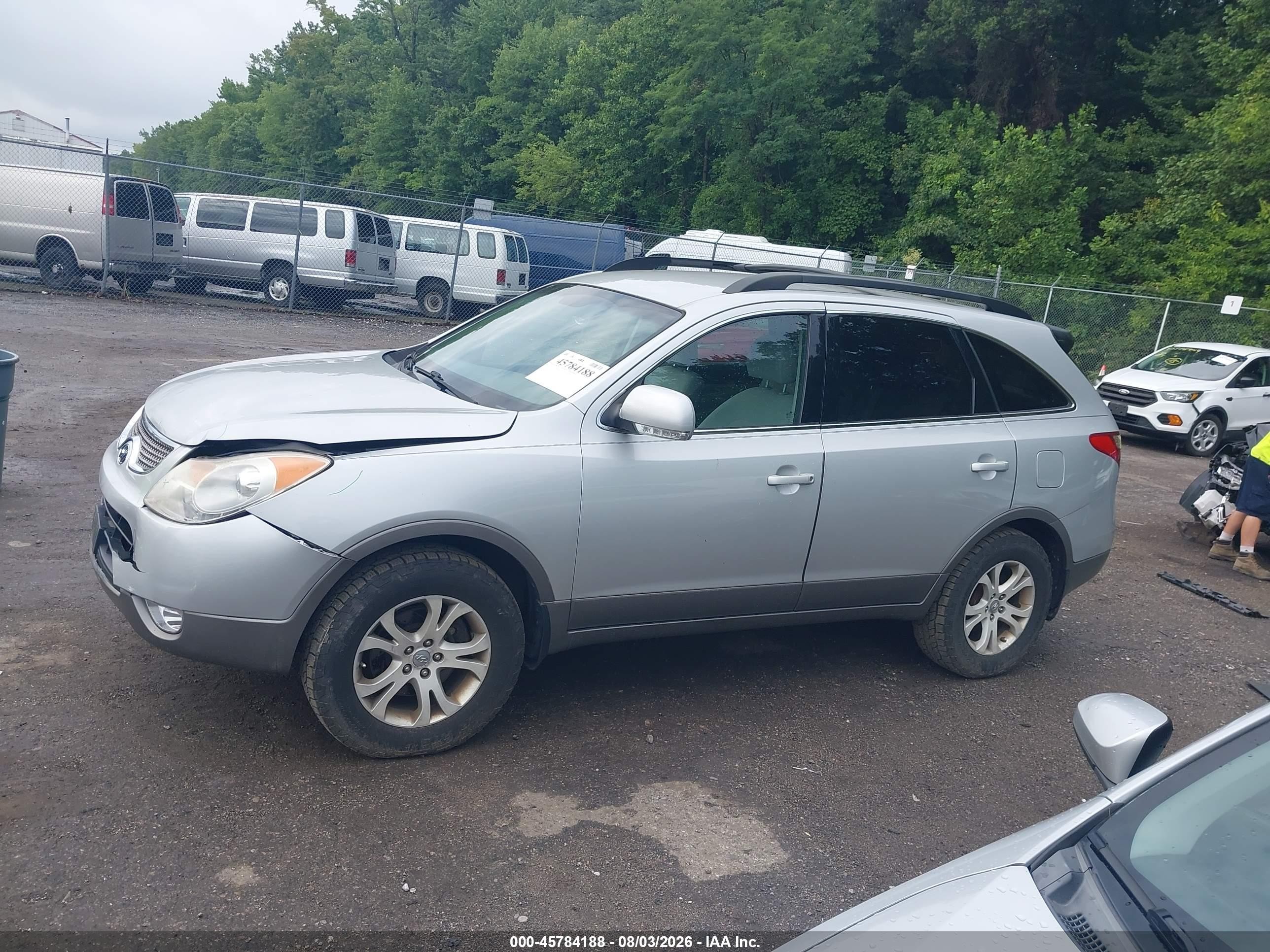 2010 Hyundai Veracruz Gls Silver vin: KM8NUDCC6AU119068