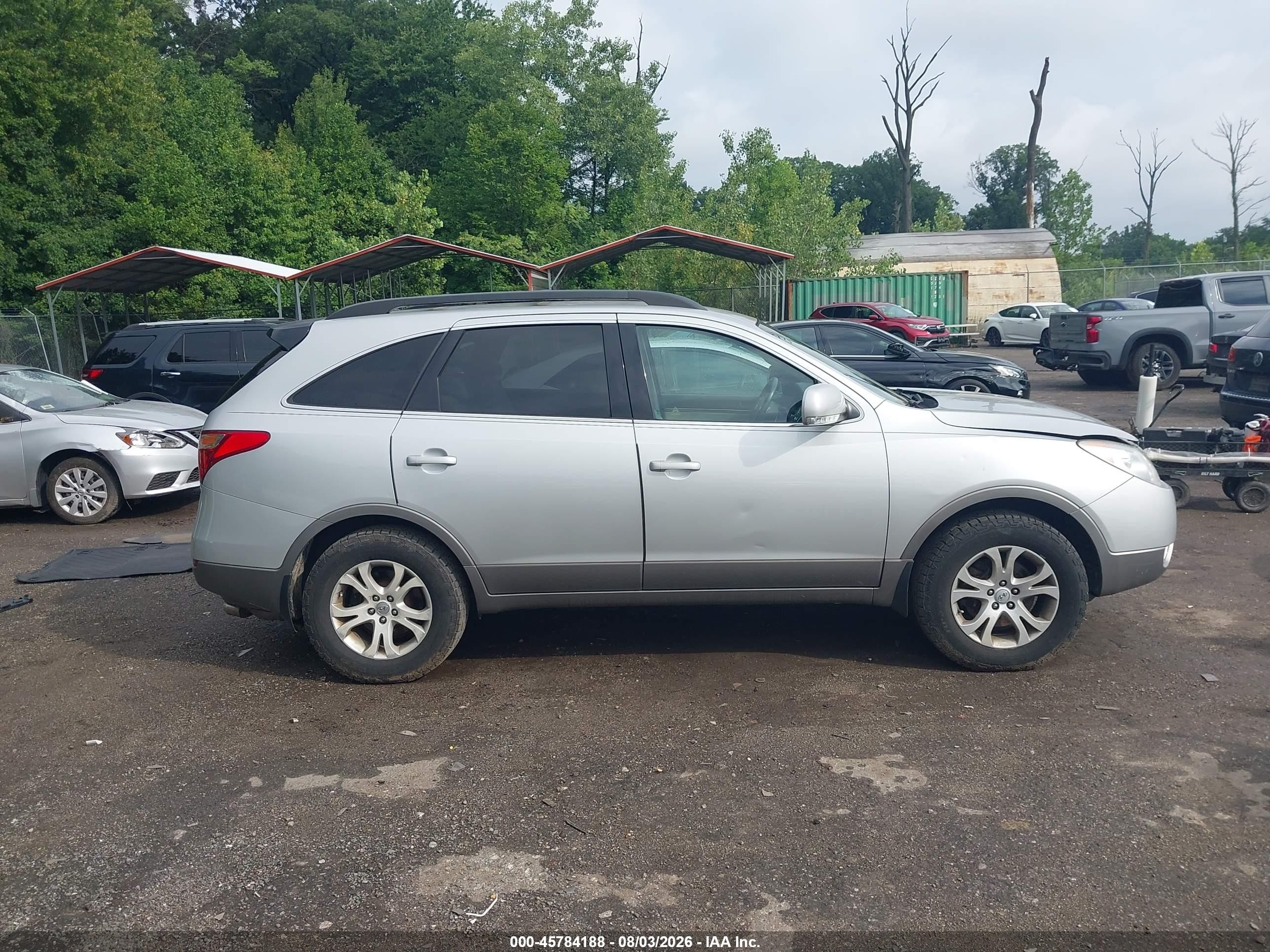 2010 Hyundai Veracruz Gls Silver vin: KM8NUDCC6AU119068