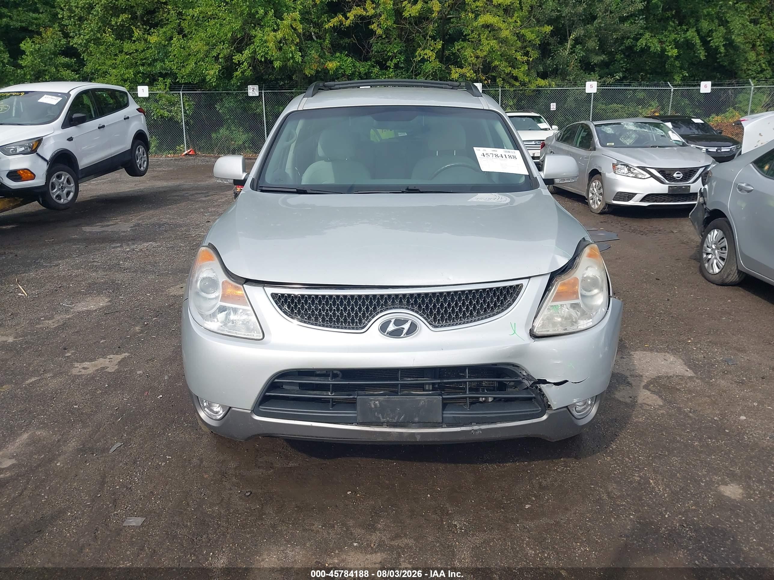 2010 Hyundai Veracruz Gls Silver vin: KM8NUDCC6AU119068