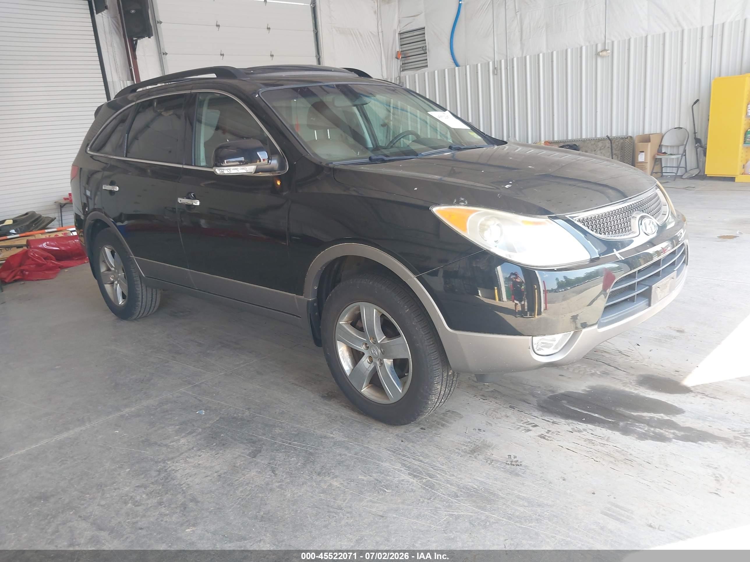 2010 Hyundai Veracruz Limited Black vin: KM8NUDCC6AU129020