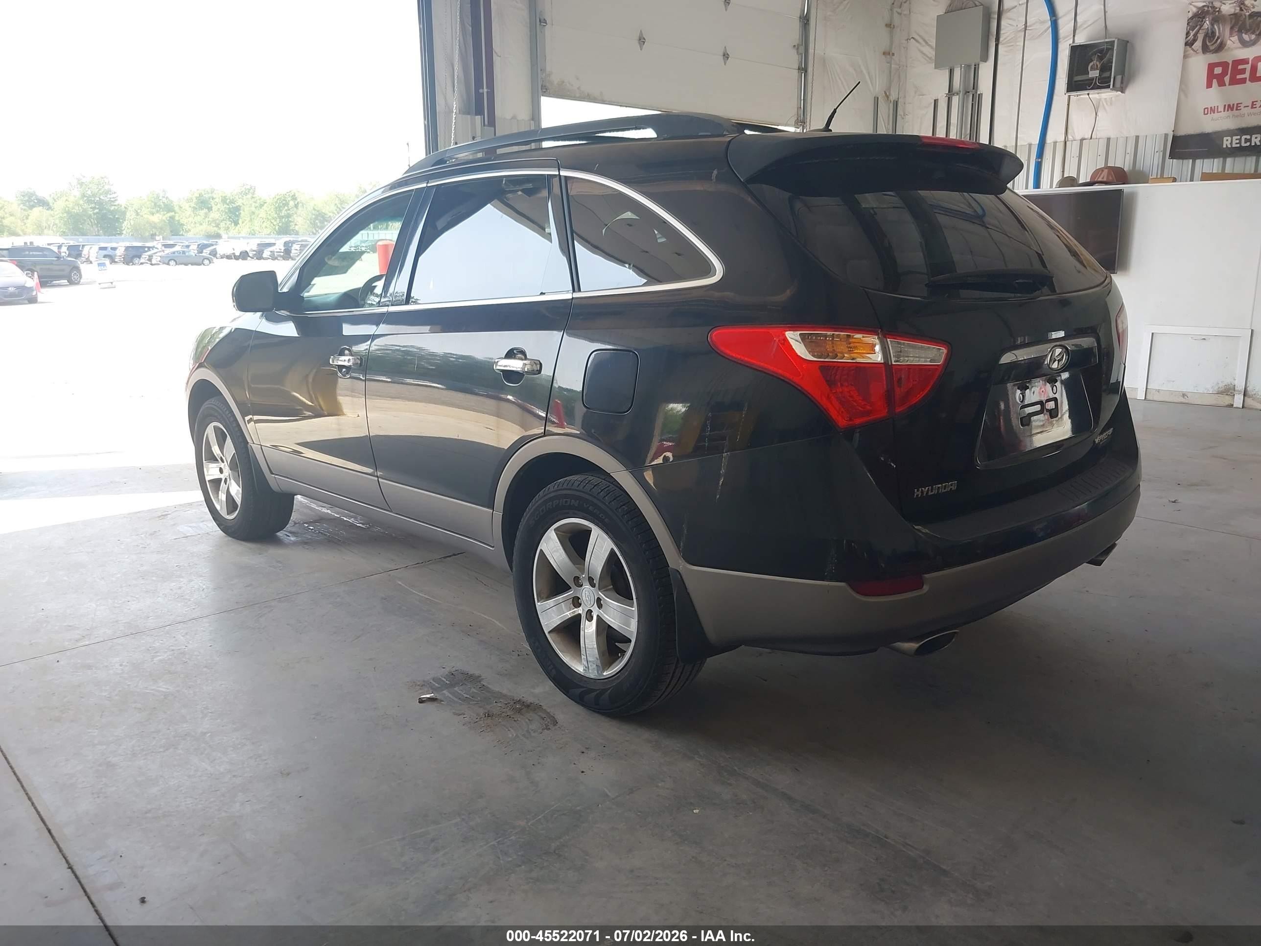 2010 Hyundai Veracruz Limited Black vin: KM8NUDCC6AU129020