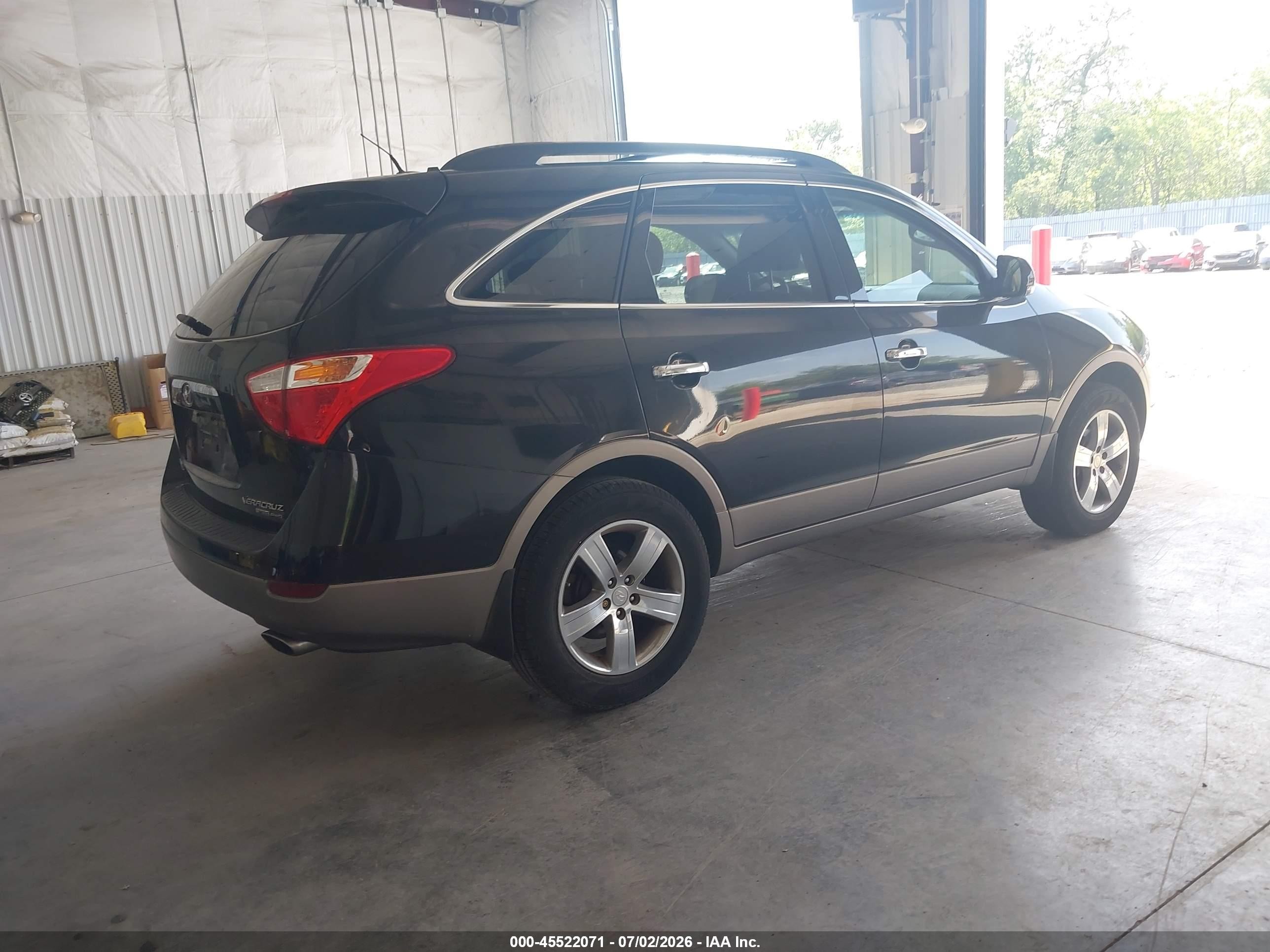 2010 Hyundai Veracruz Limited Black vin: KM8NUDCC6AU129020