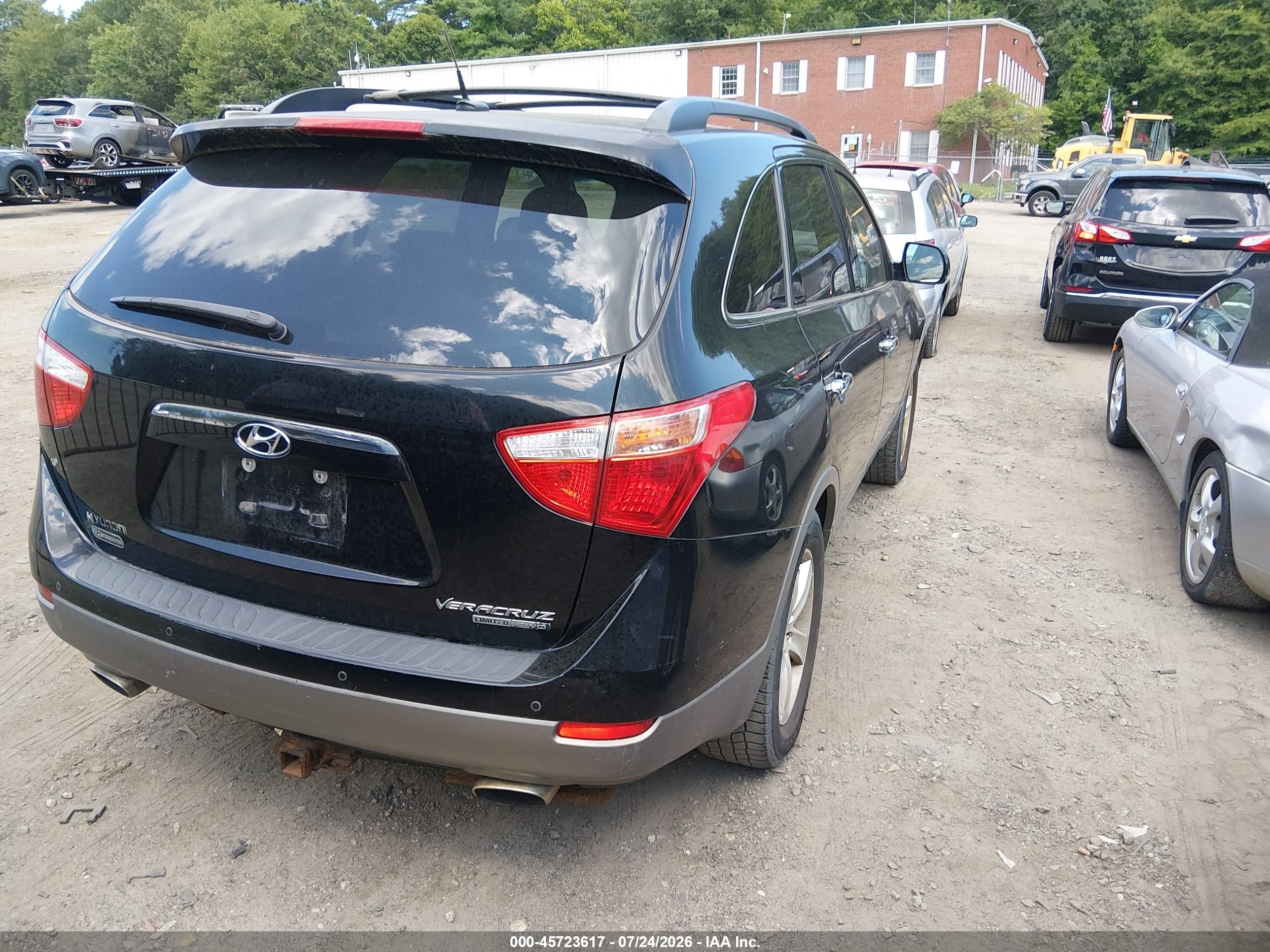 2011 Hyundai Veracruz Limited Черный vin: KM8NUDCC6BU152217