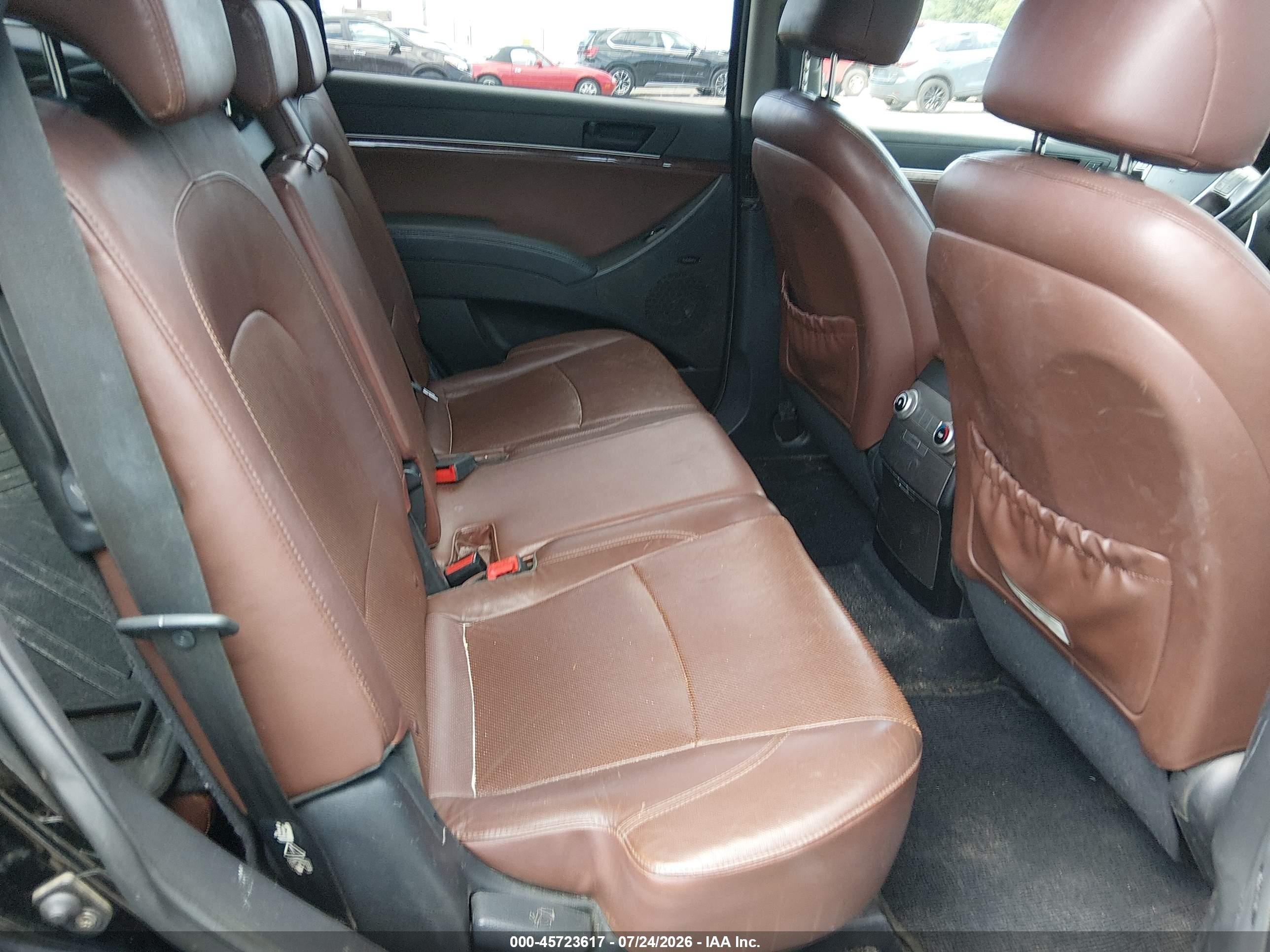 2011 Hyundai Veracruz Limited Черный vin: KM8NUDCC6BU152217