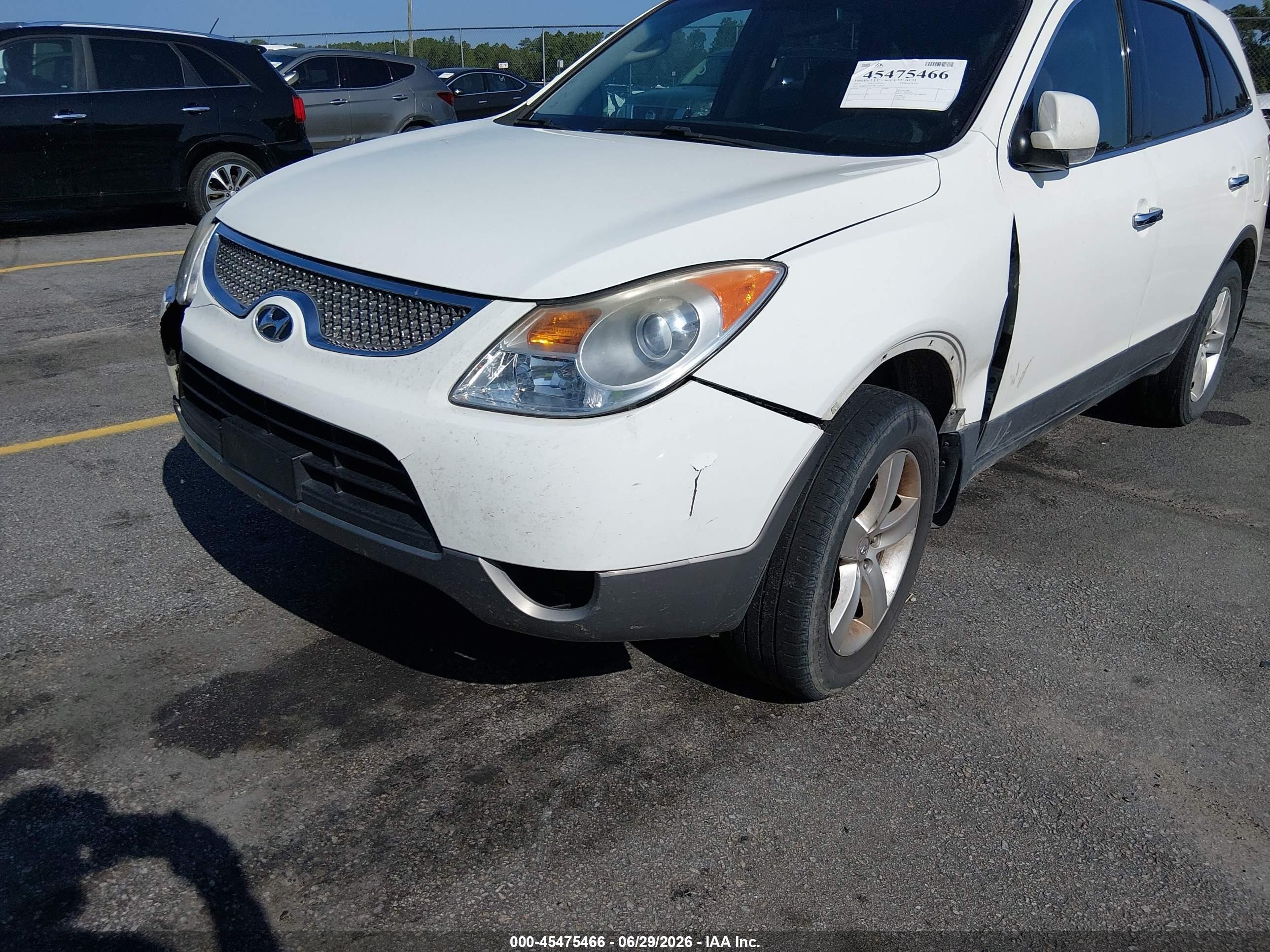 2011 Hyundai Veracruz Limited White vin: KM8NUDCC6BU158017