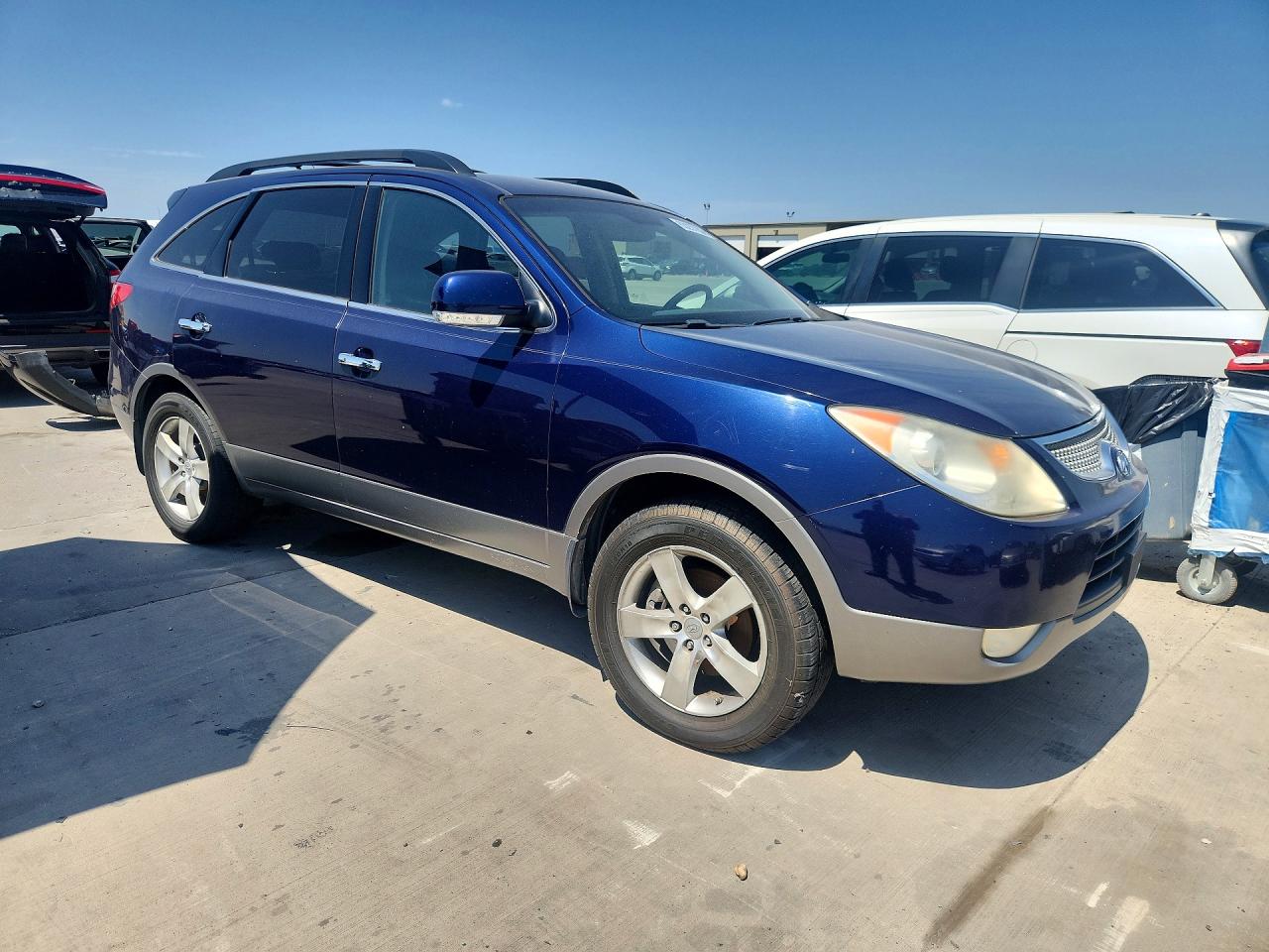 2011 Hyundai Veracruz Limited Синий vin: KM8NUDCC6BU171169
