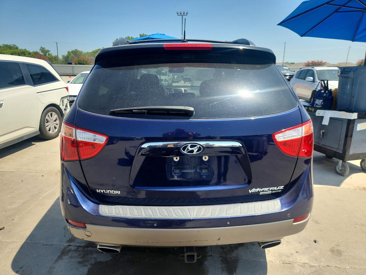 2011 Hyundai Veracruz Limited Синий vin: KM8NUDCC6BU171169