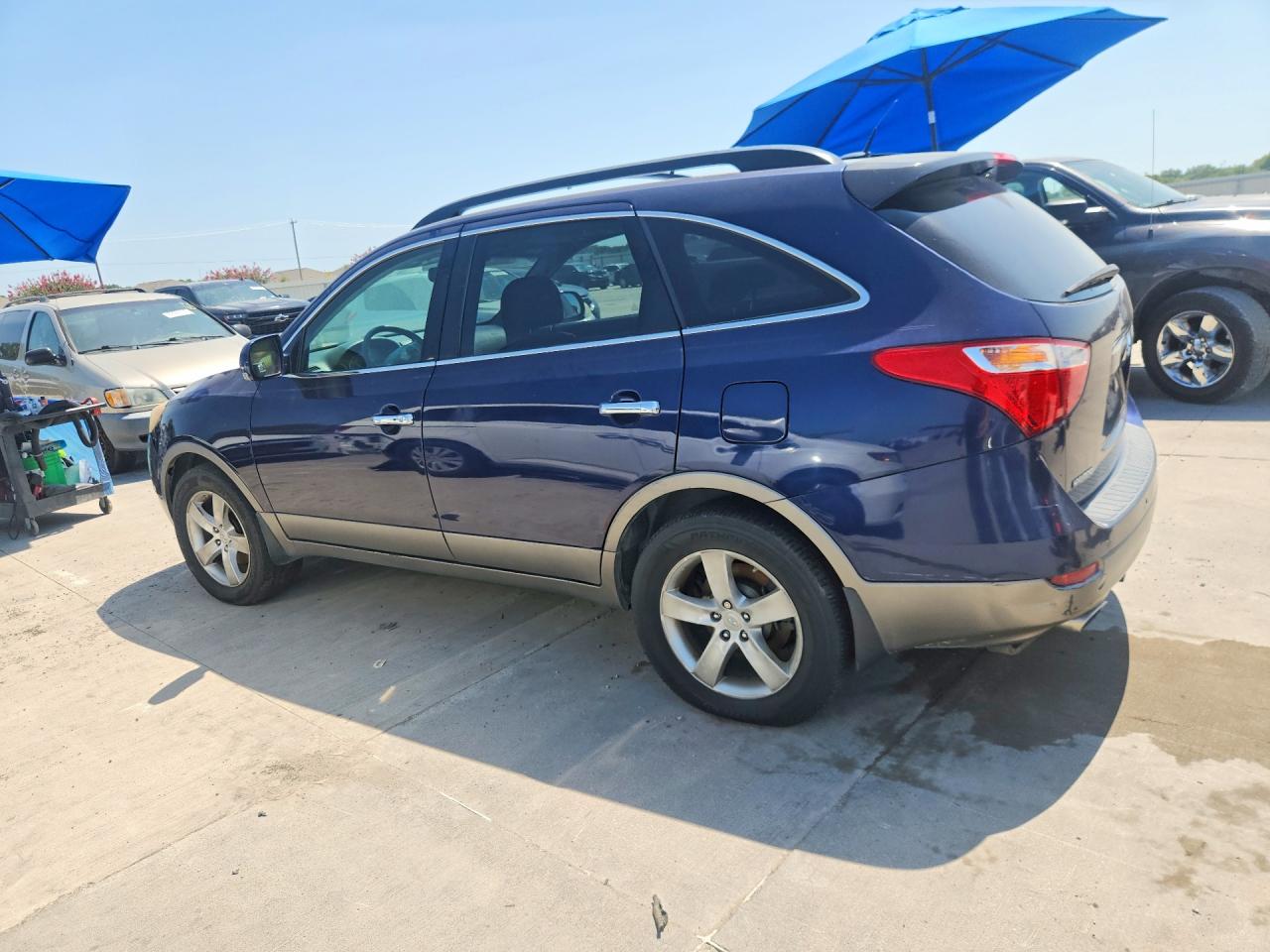 2011 Hyundai Veracruz Limited Синий vin: KM8NUDCC6BU171169