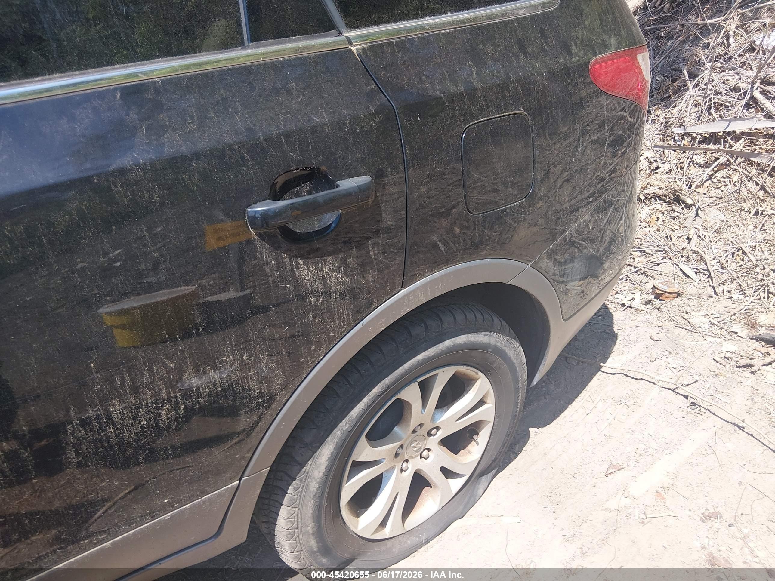 2011 Hyundai Veracruz Gls Black vin: KM8NUDCC6BU176971