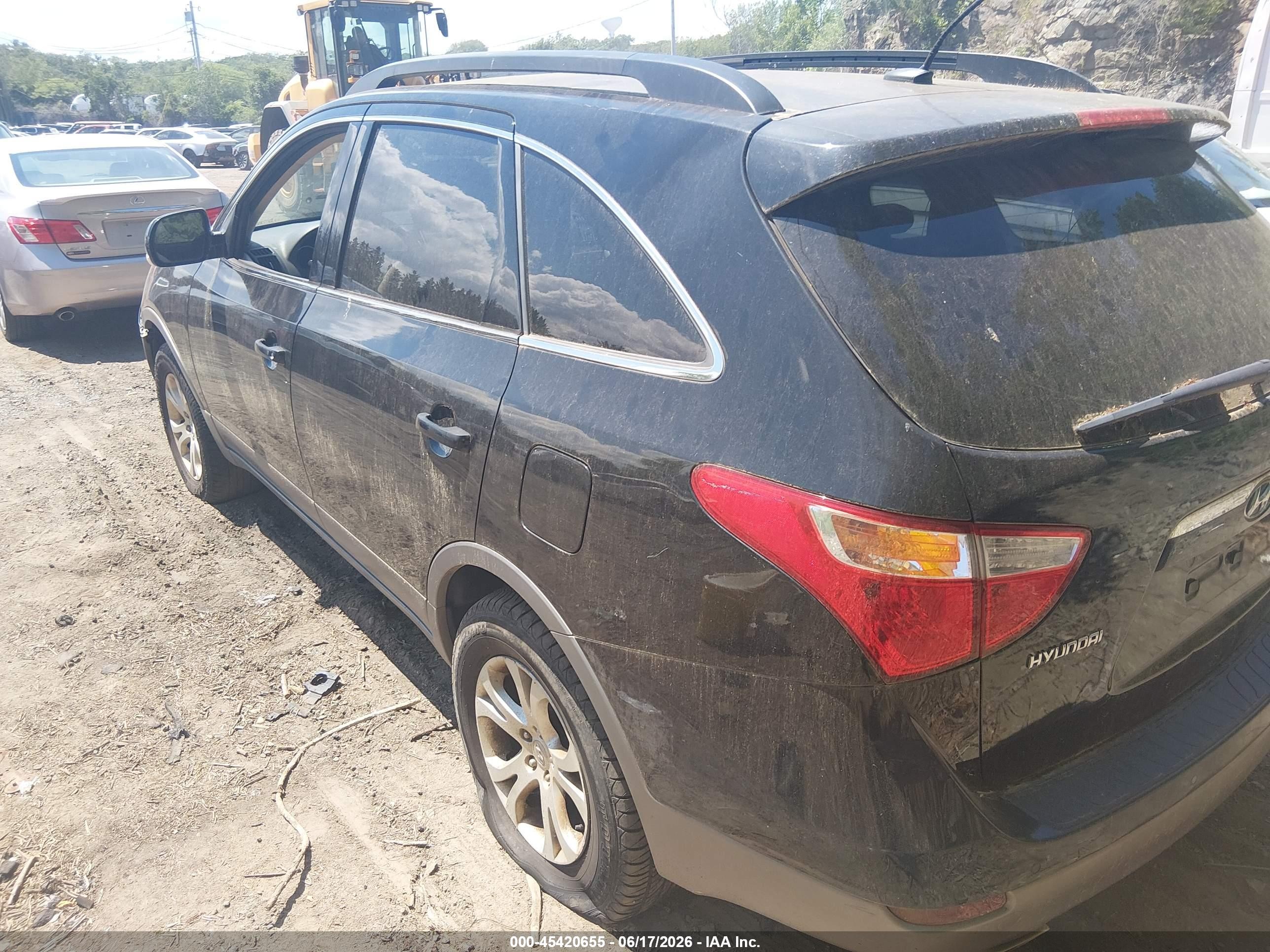 2011 Hyundai Veracruz Gls Black vin: KM8NUDCC6BU176971