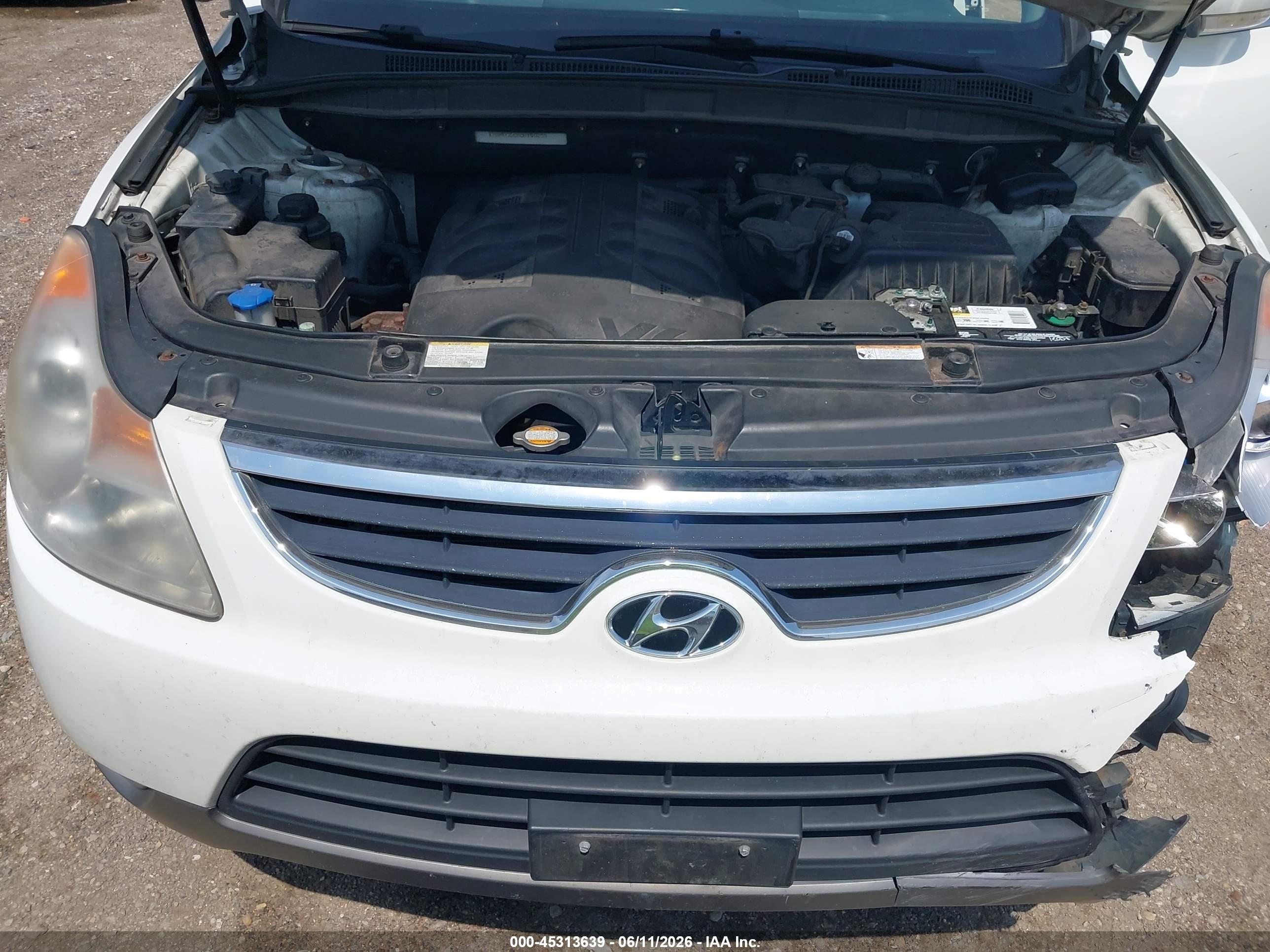 2012 Hyundai Veracruz Limited White vin: KM8NUDCC6CU186255