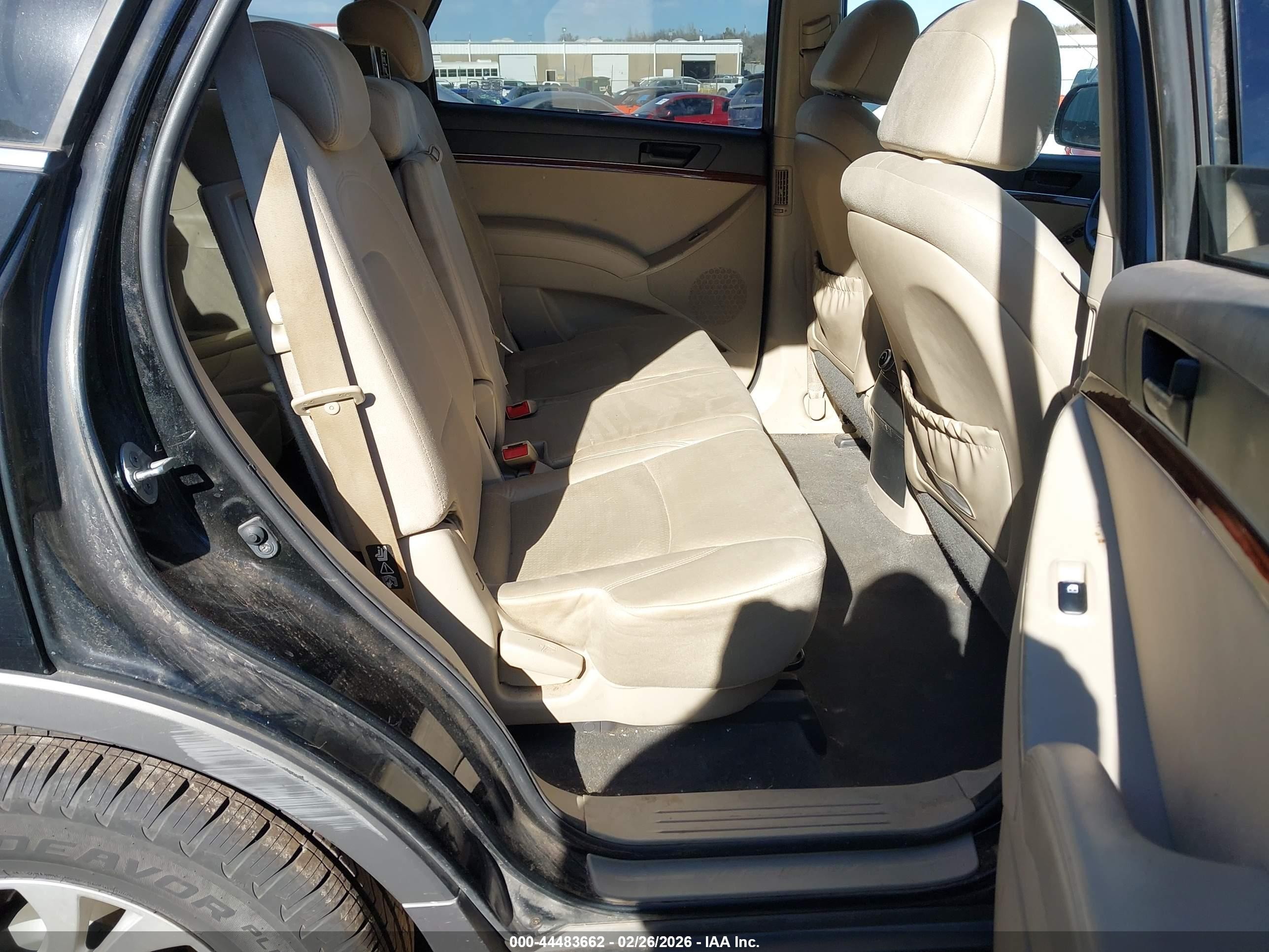 2010 Hyundai Veracruz Gls Black vin: KM8NUDCC7AU103820