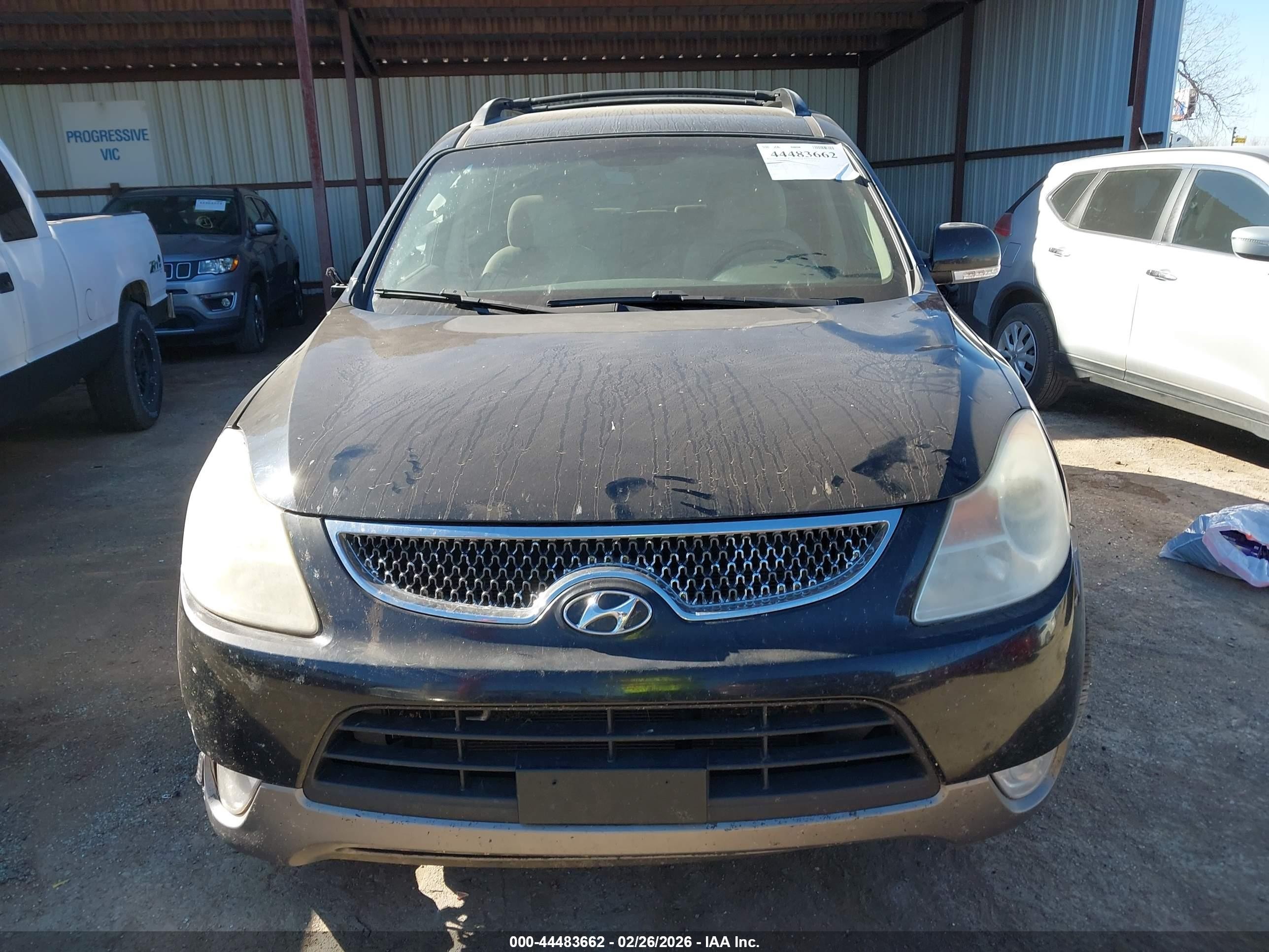 2010 Hyundai Veracruz Gls Black vin: KM8NUDCC7AU103820