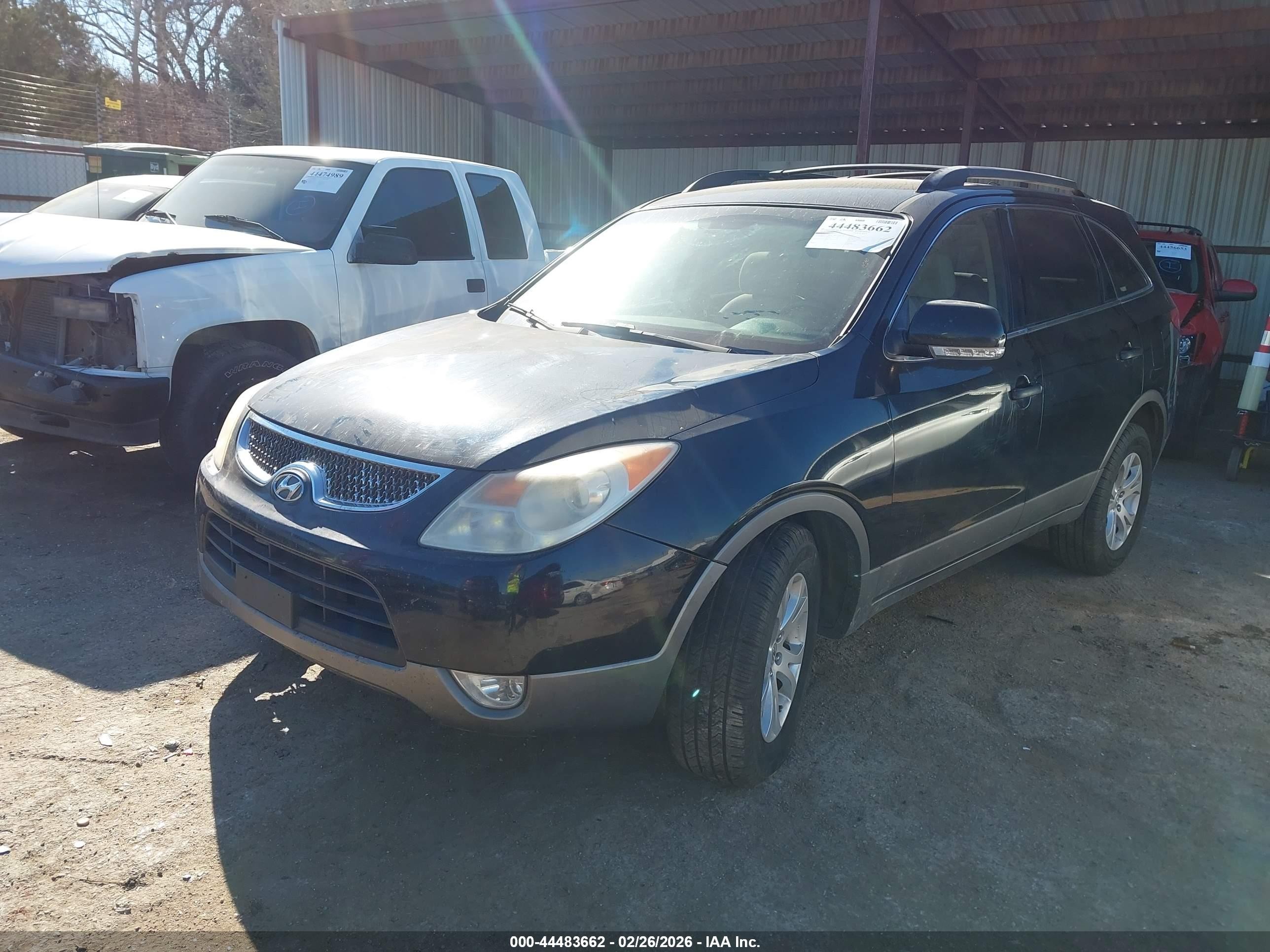 2010 Hyundai Veracruz Gls Black vin: KM8NUDCC7AU103820
