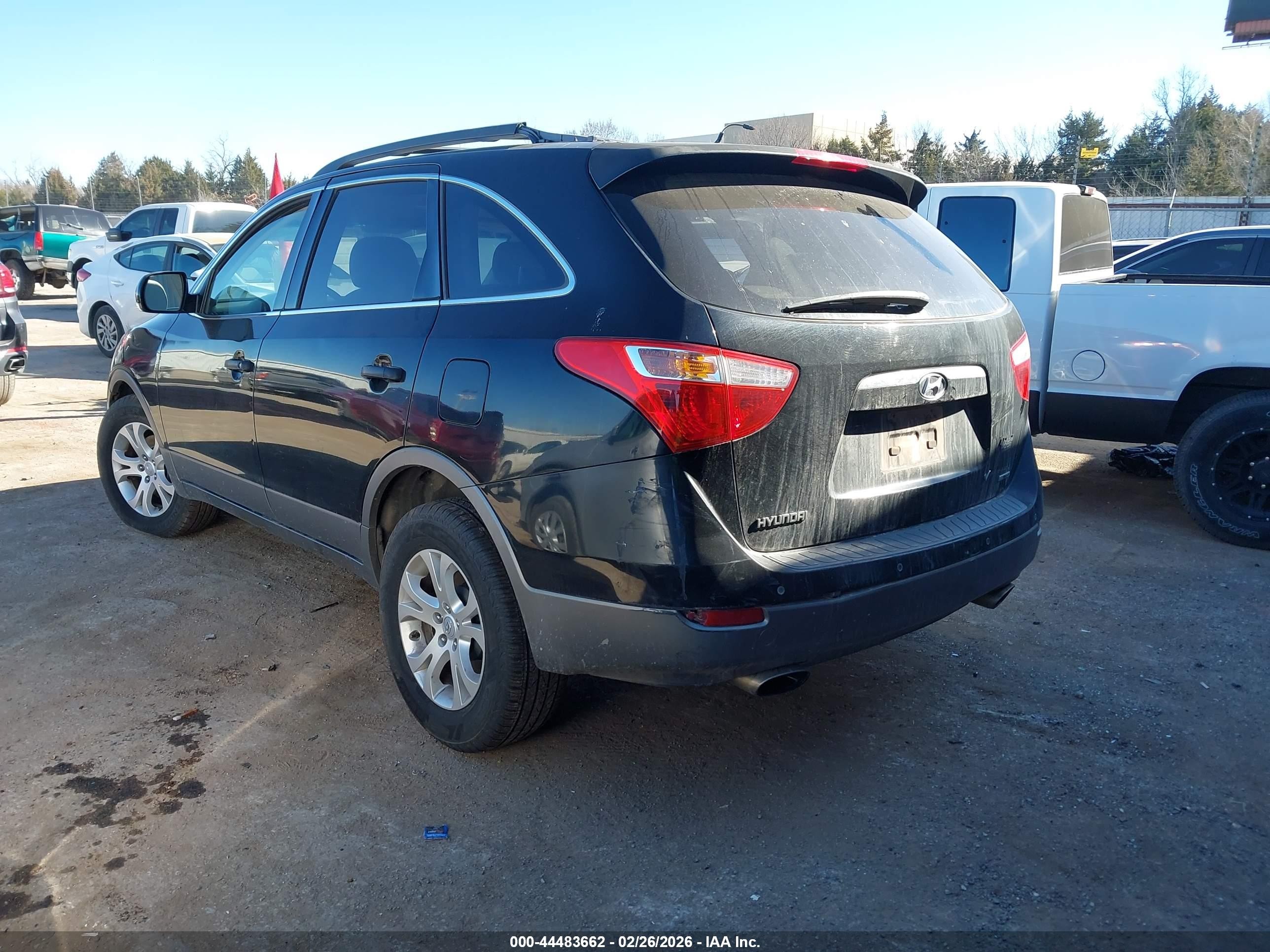 2010 Hyundai Veracruz Gls Black vin: KM8NUDCC7AU103820