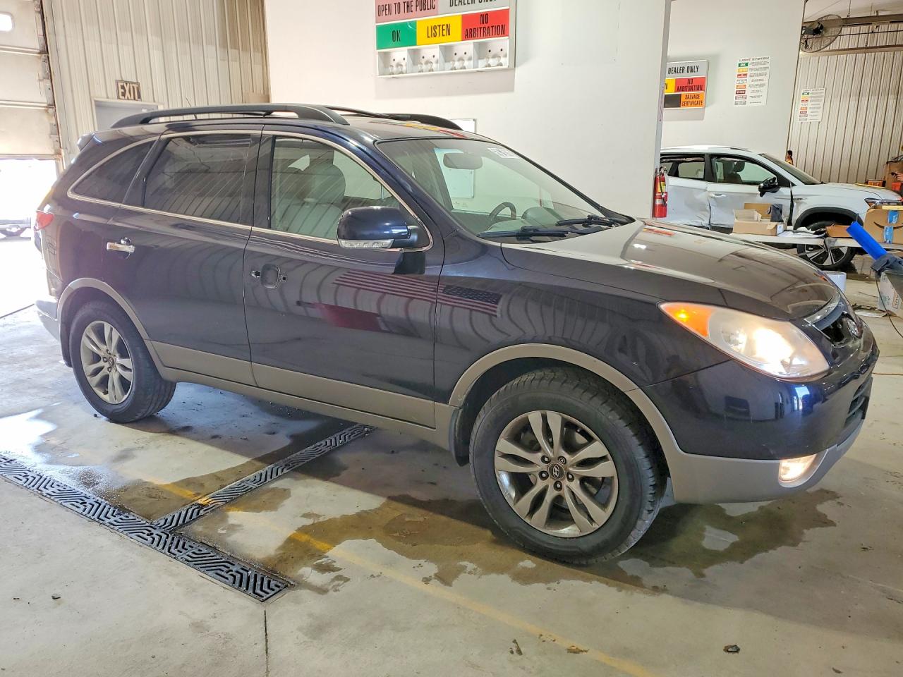 2012 Hyundai Veracruz Limited Blue vin: KM8NUDCC7CU187348