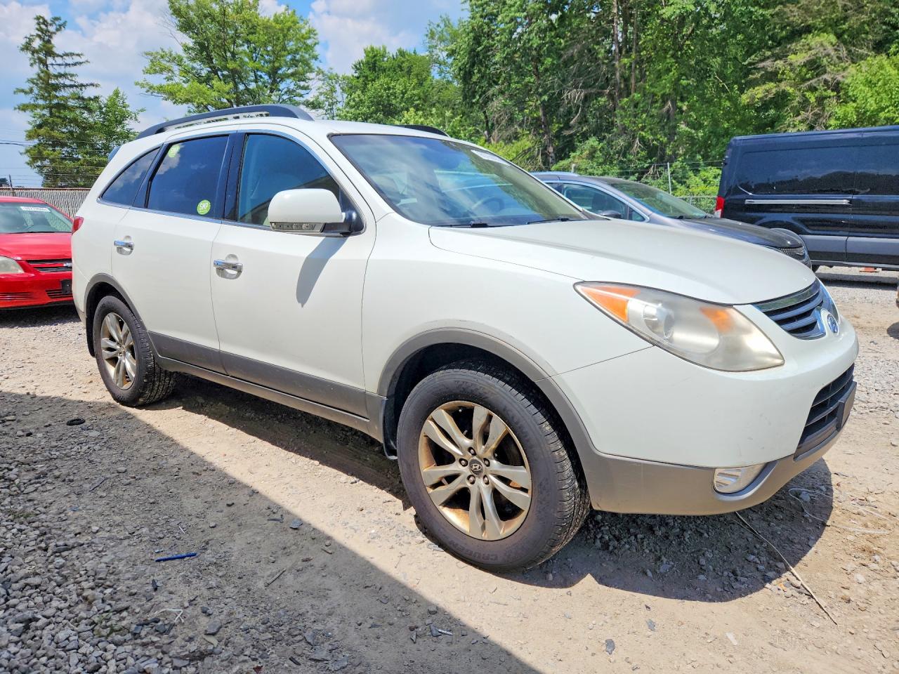 2012 Hyundai Veracruz Limited White vin: KM8NUDCC7CU198754
