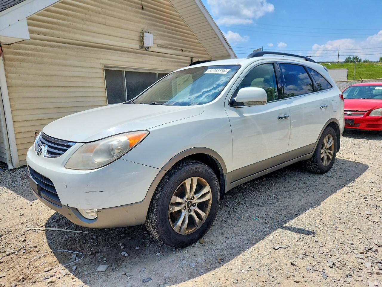 2012 Hyundai Veracruz Limited White vin: KM8NUDCC7CU198754