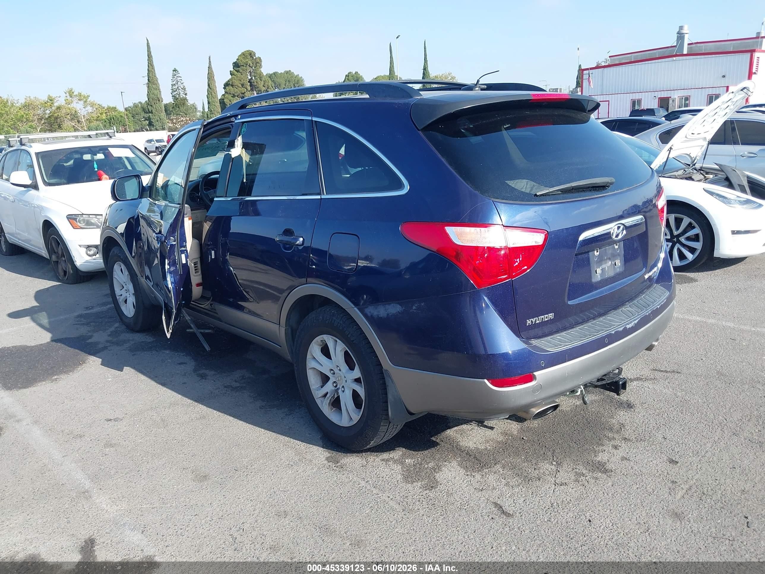 2010 Hyundai Veracruz Gls Dark Blue vin: KM8NUDCC8AU134137