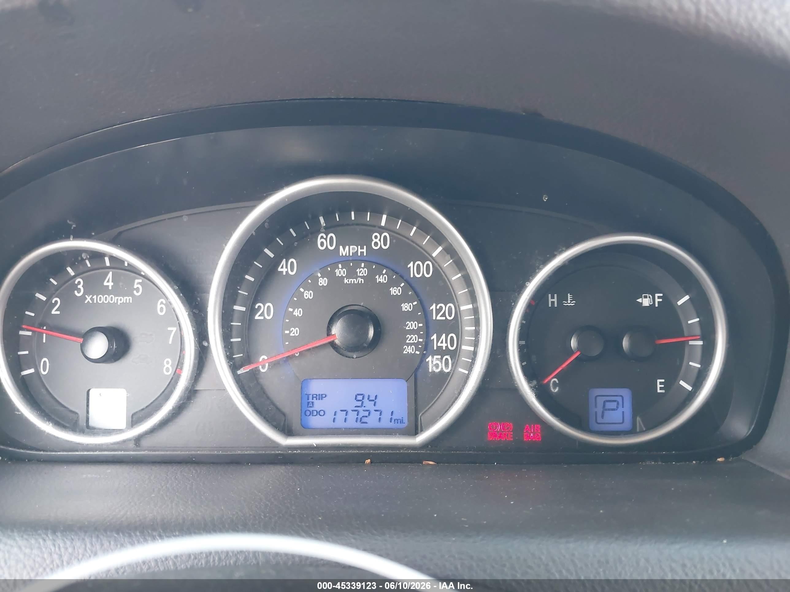 2010 Hyundai Veracruz Gls Dark Blue vin: KM8NUDCC8AU134137