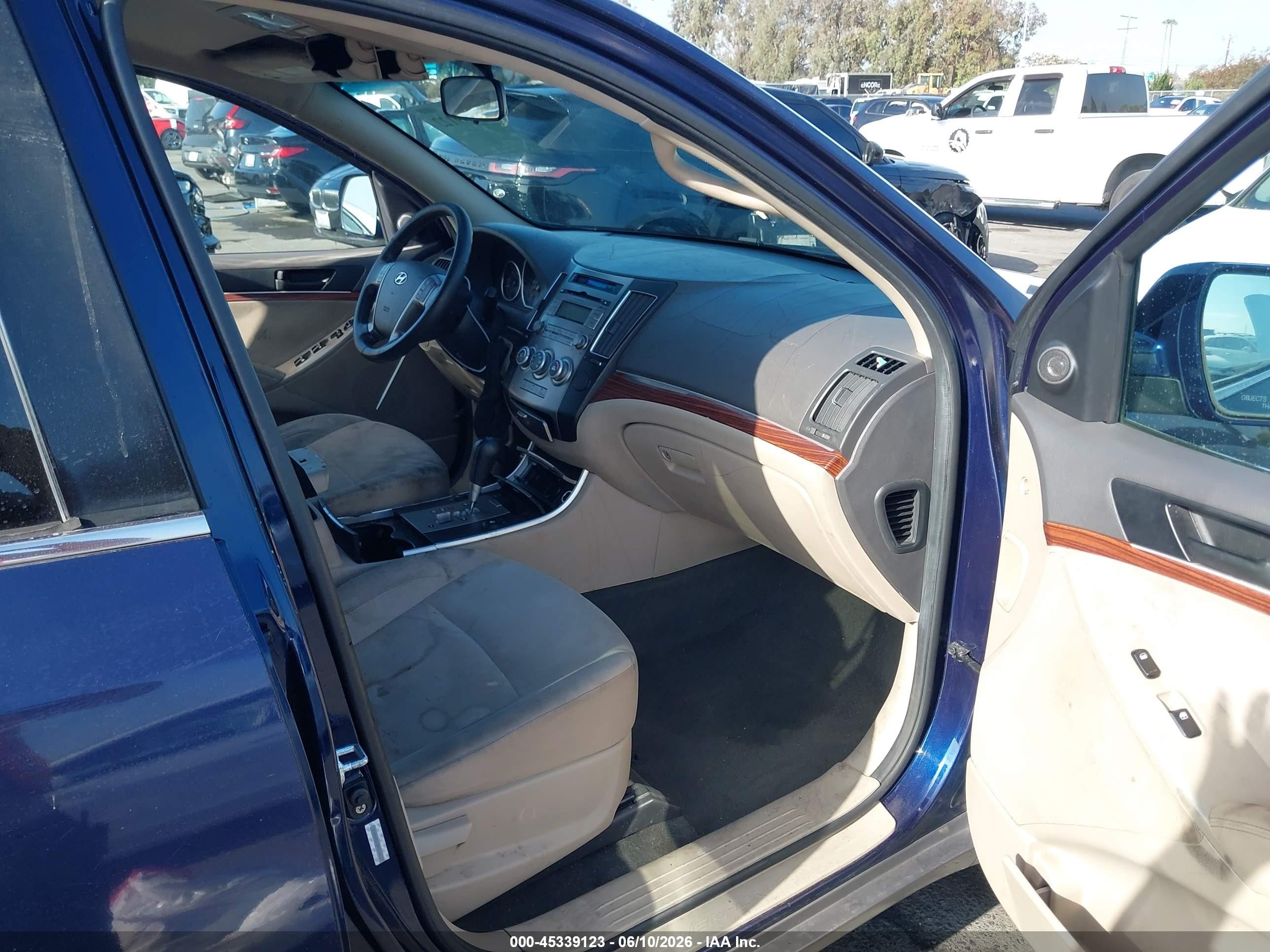 2010 Hyundai Veracruz Gls Dark Blue vin: KM8NUDCC8AU134137