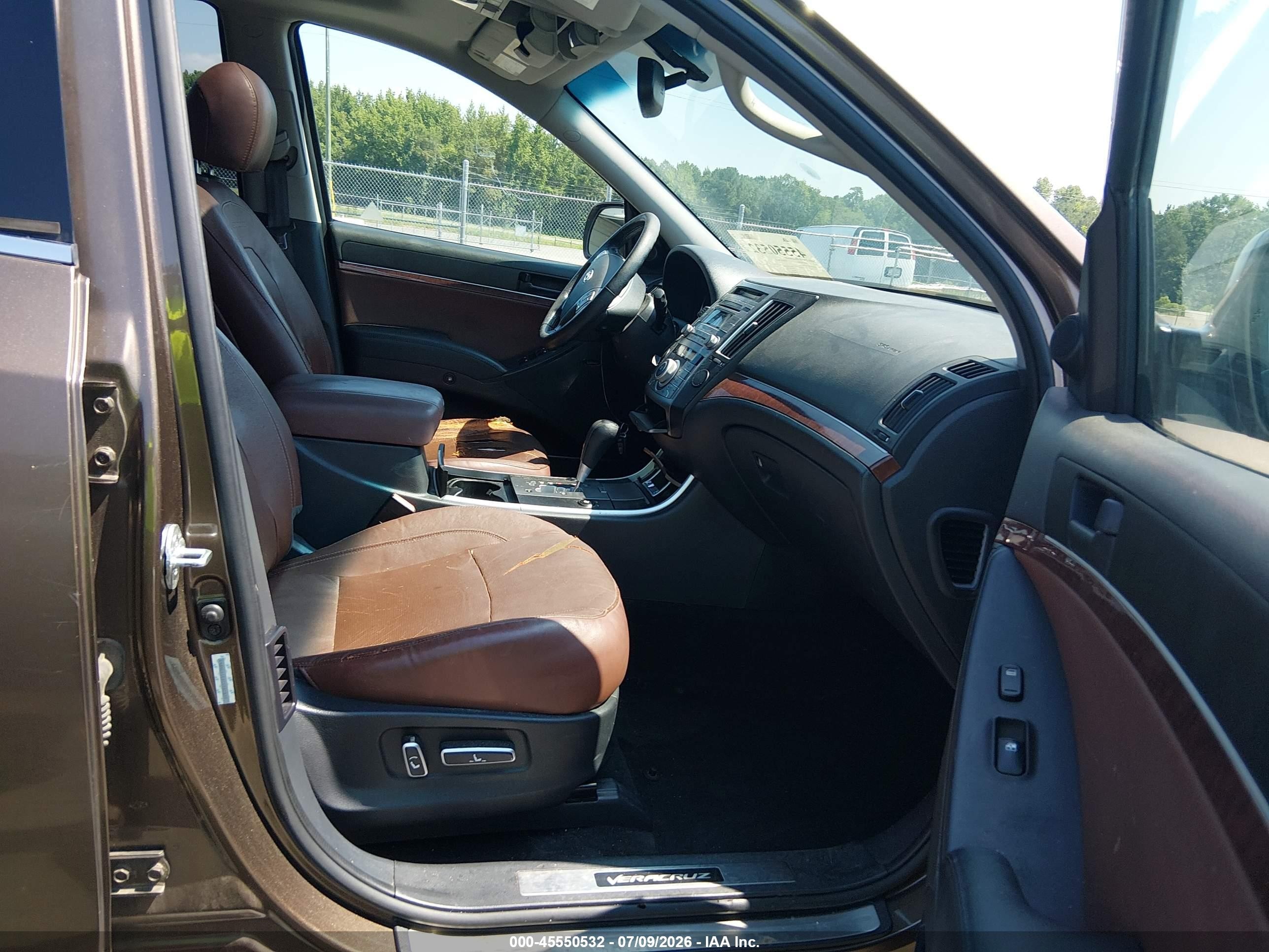 2012 Hyundai Veracruz Limited Brown vin: KM8NUDCC8CU182871