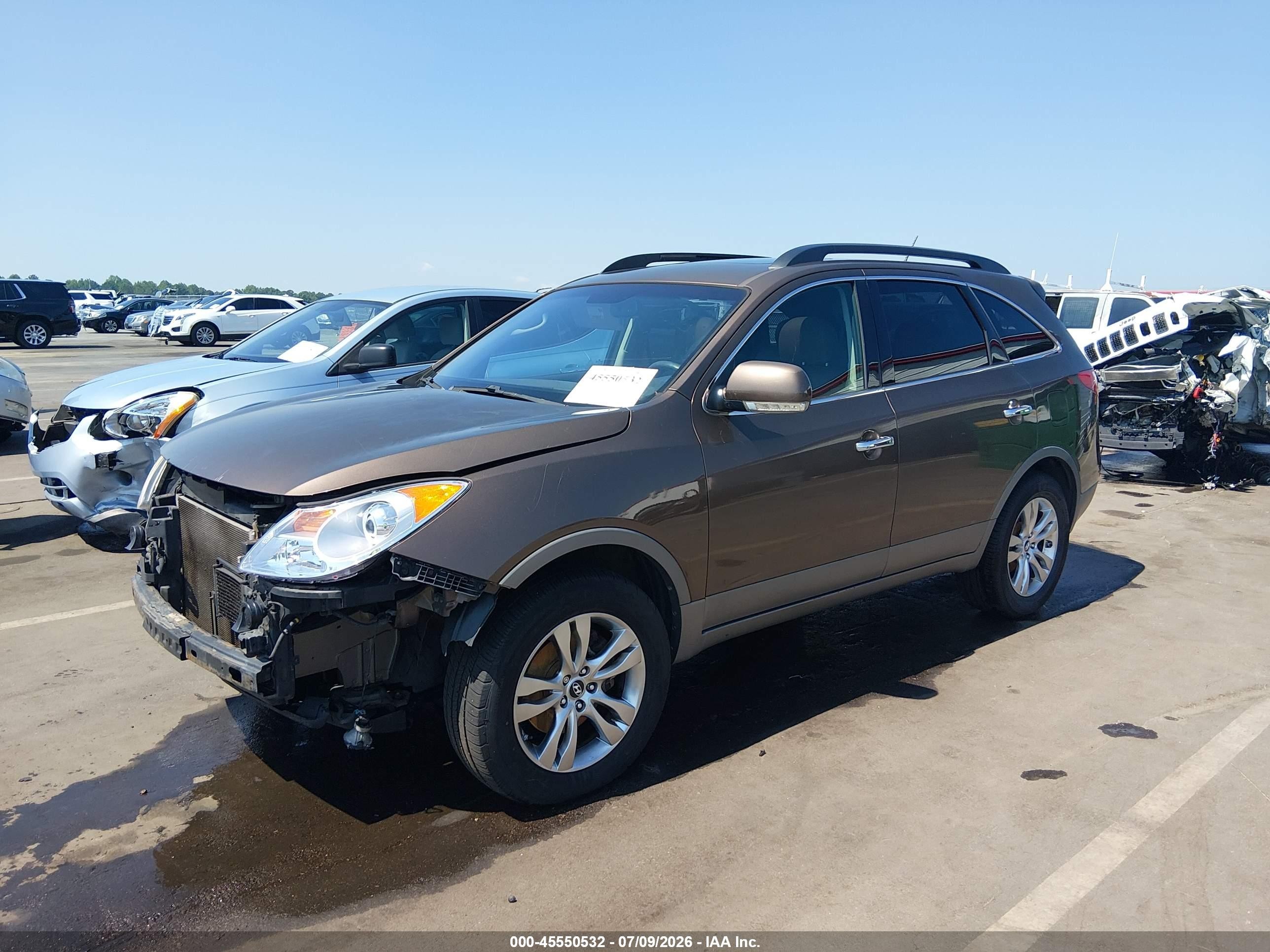 2012 Hyundai Veracruz Limited Brown vin: KM8NUDCC8CU182871