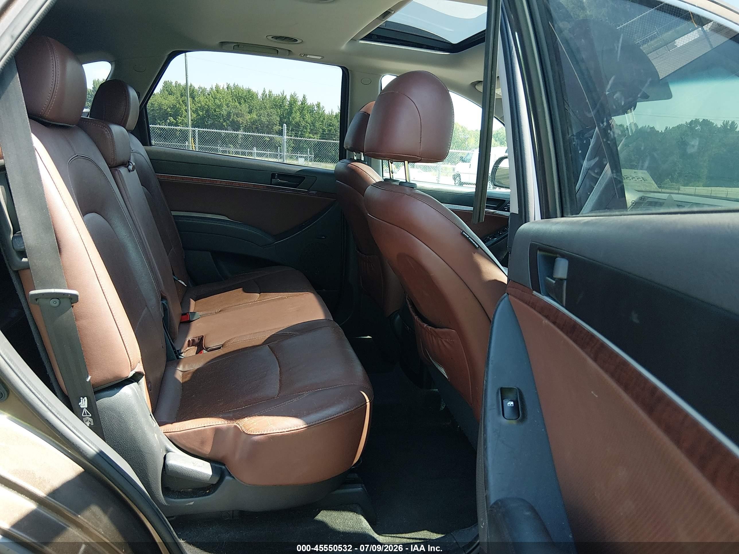2012 Hyundai Veracruz Limited Brown vin: KM8NUDCC8CU182871