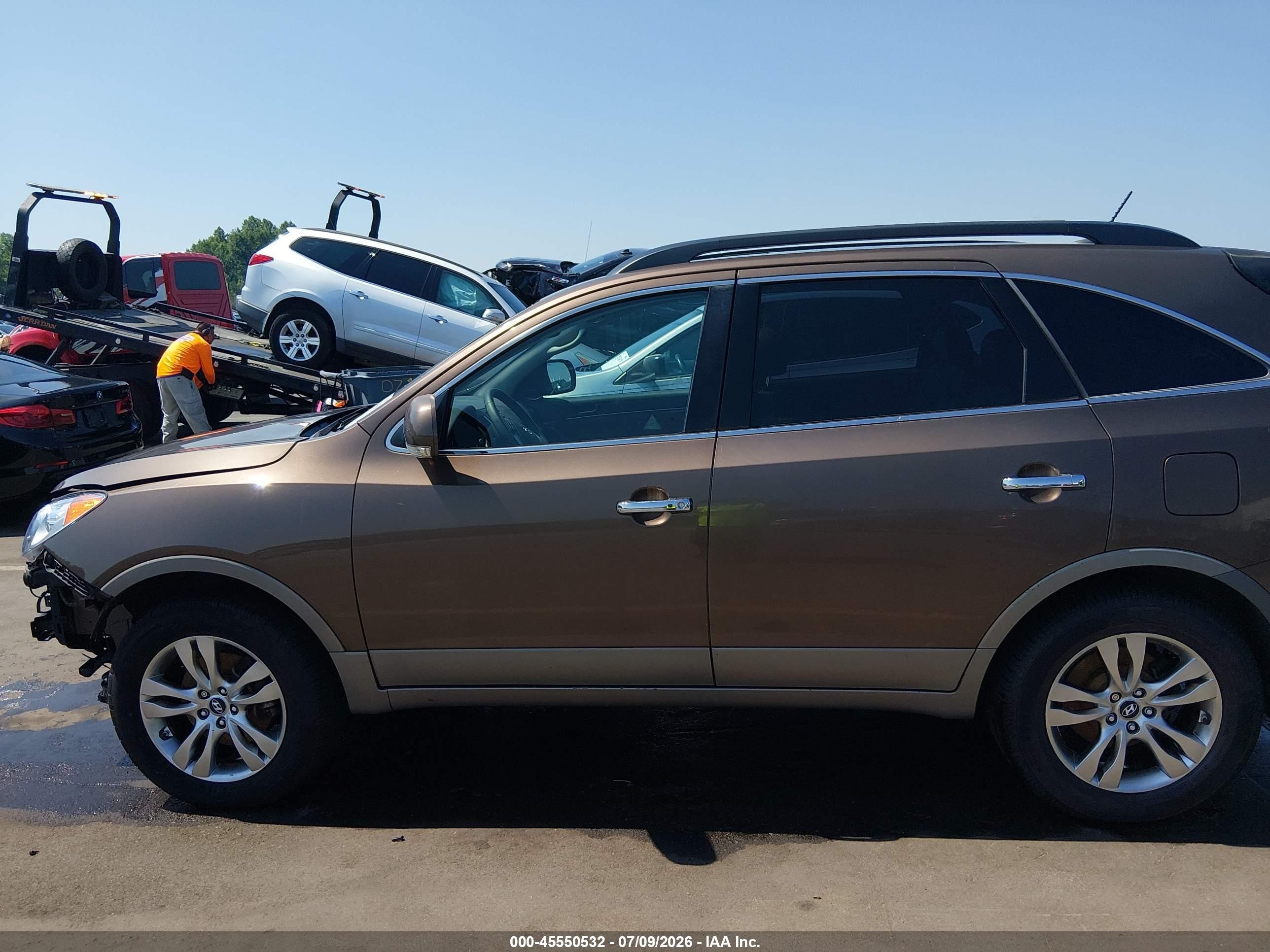 2012 Hyundai Veracruz Limited Brown vin: KM8NUDCC8CU182871