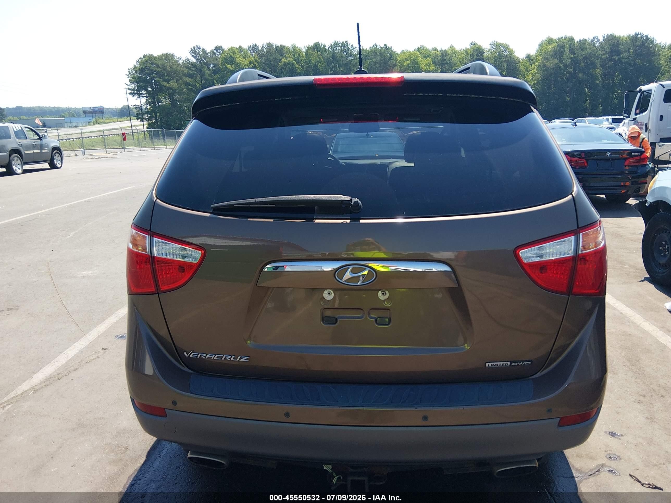 2012 Hyundai Veracruz Limited Brown vin: KM8NUDCC8CU182871