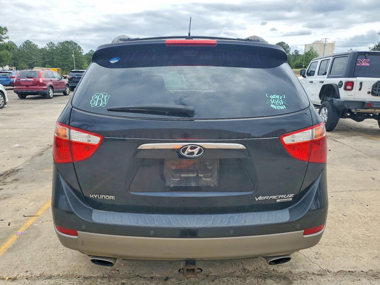 2010 Hyundai Veracruz Gls Black vin: KM8NUDCC9AU119159