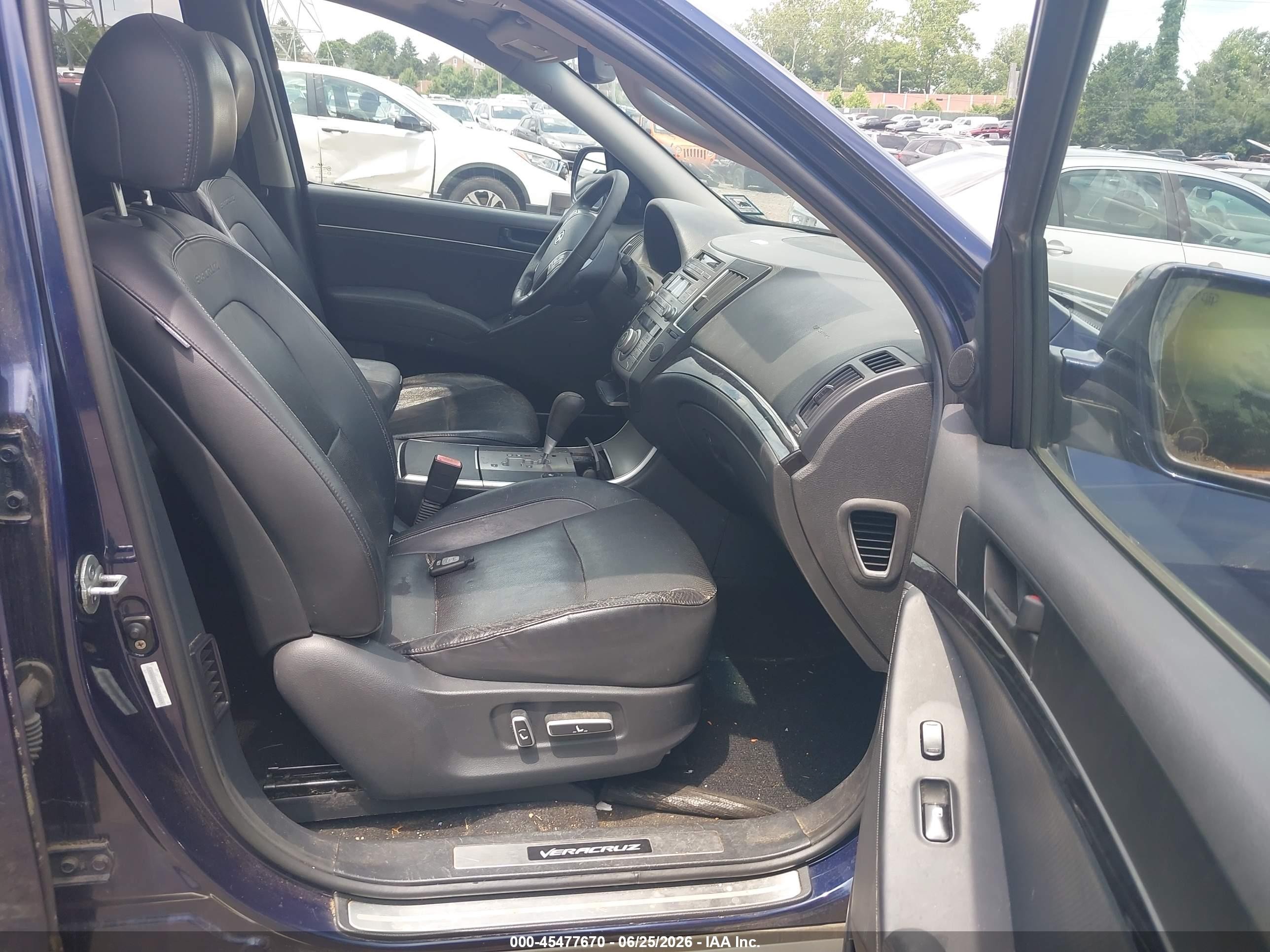 2011 Hyundai Veracruz Limited Blue vin: KM8NUDCC9BU146069