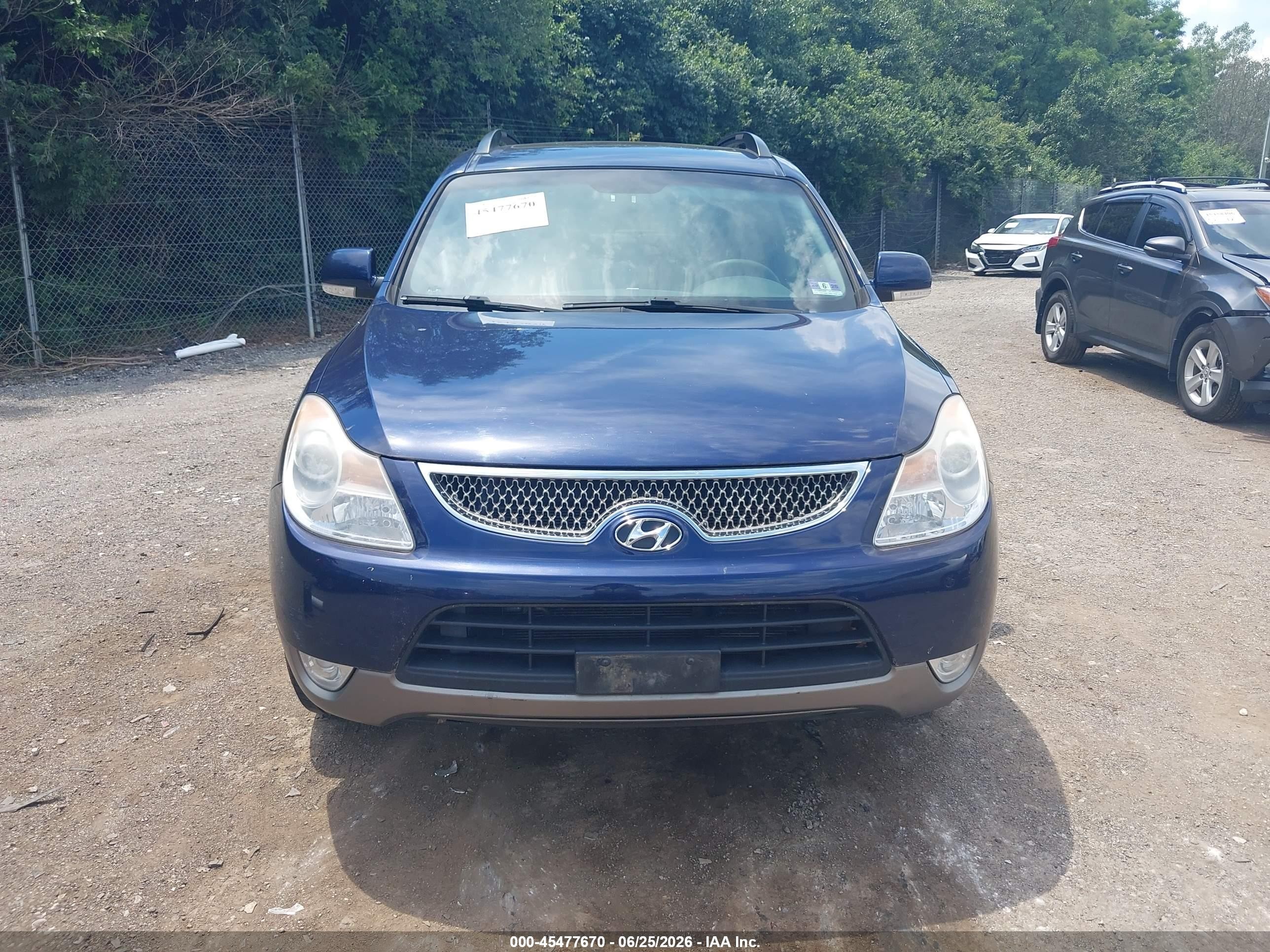 2011 Hyundai Veracruz Limited Blue vin: KM8NUDCC9BU146069